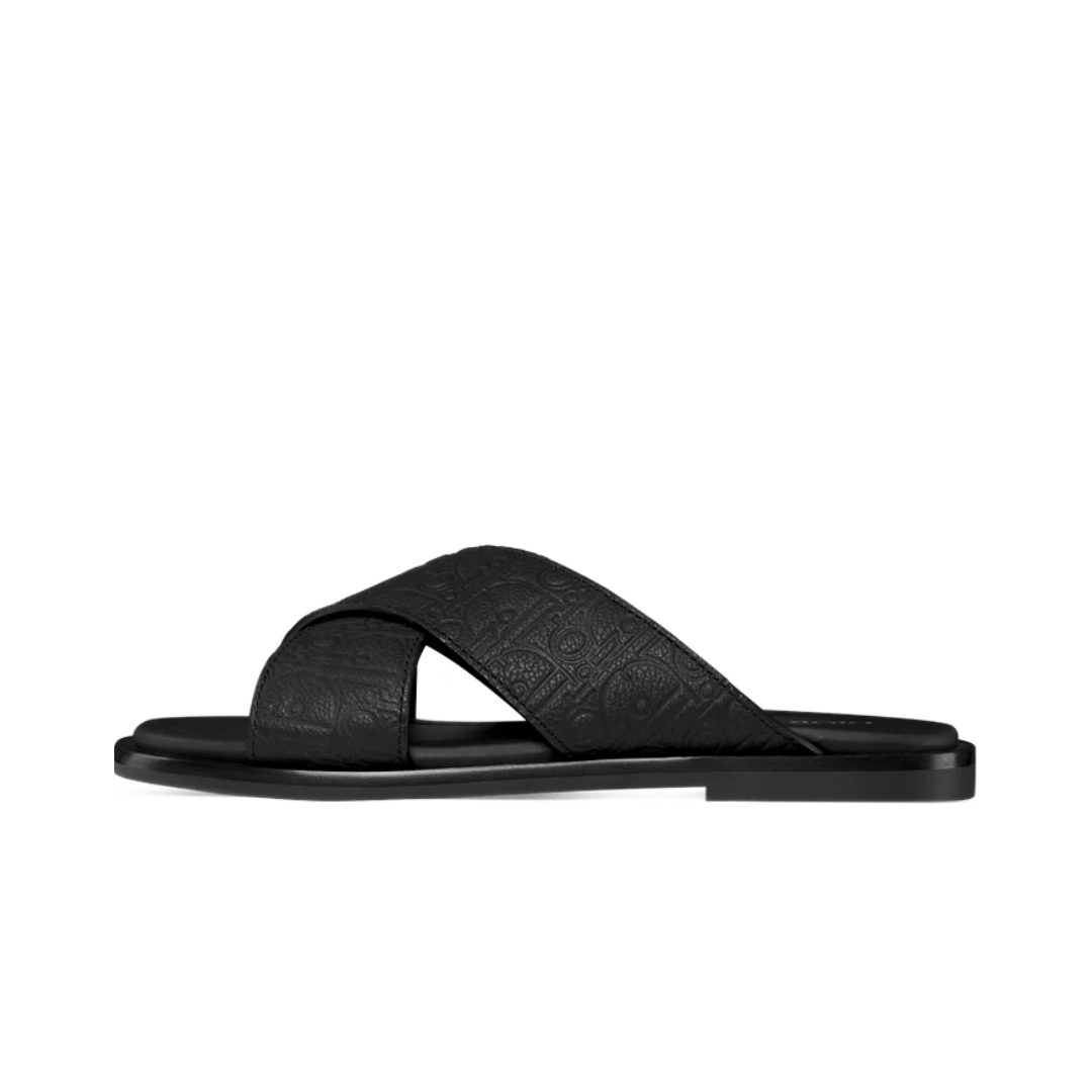 DIOR ALIAS SANDAL BLACK DIOR GRAVITY LEATHER BLACK