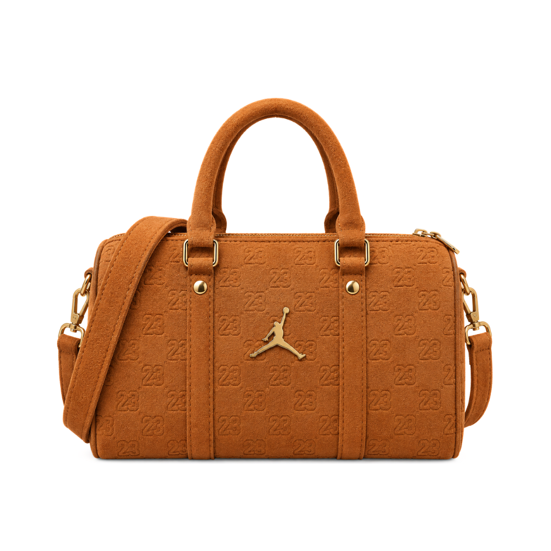JORDAN SUEDE MONOGRAM MINI DUFFEL Brown 3L