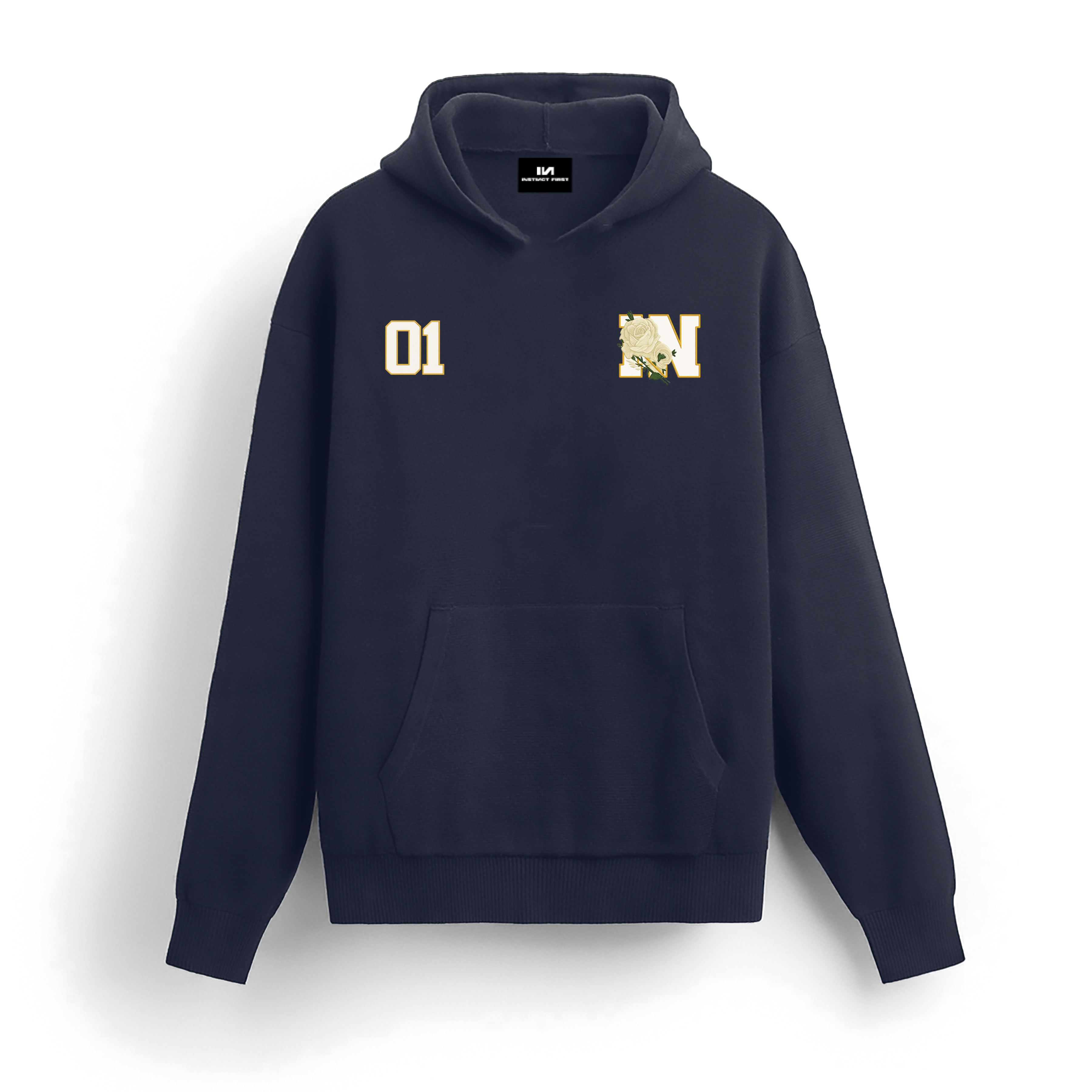 Bloomin' Hoodie - (Navy Blue)