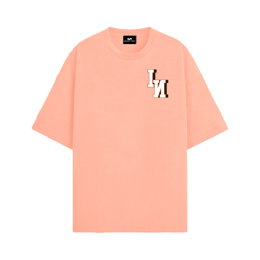 Bold IN Oversized T-shirt -(Peache)
