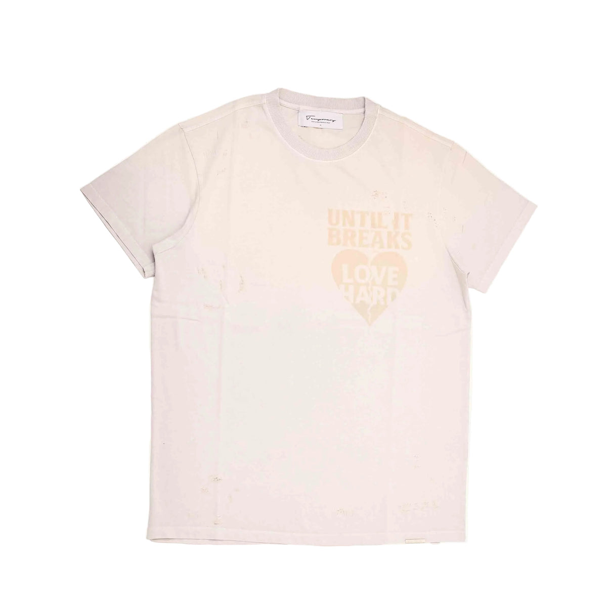 Love Hard Vintage Tee- Dust Grey