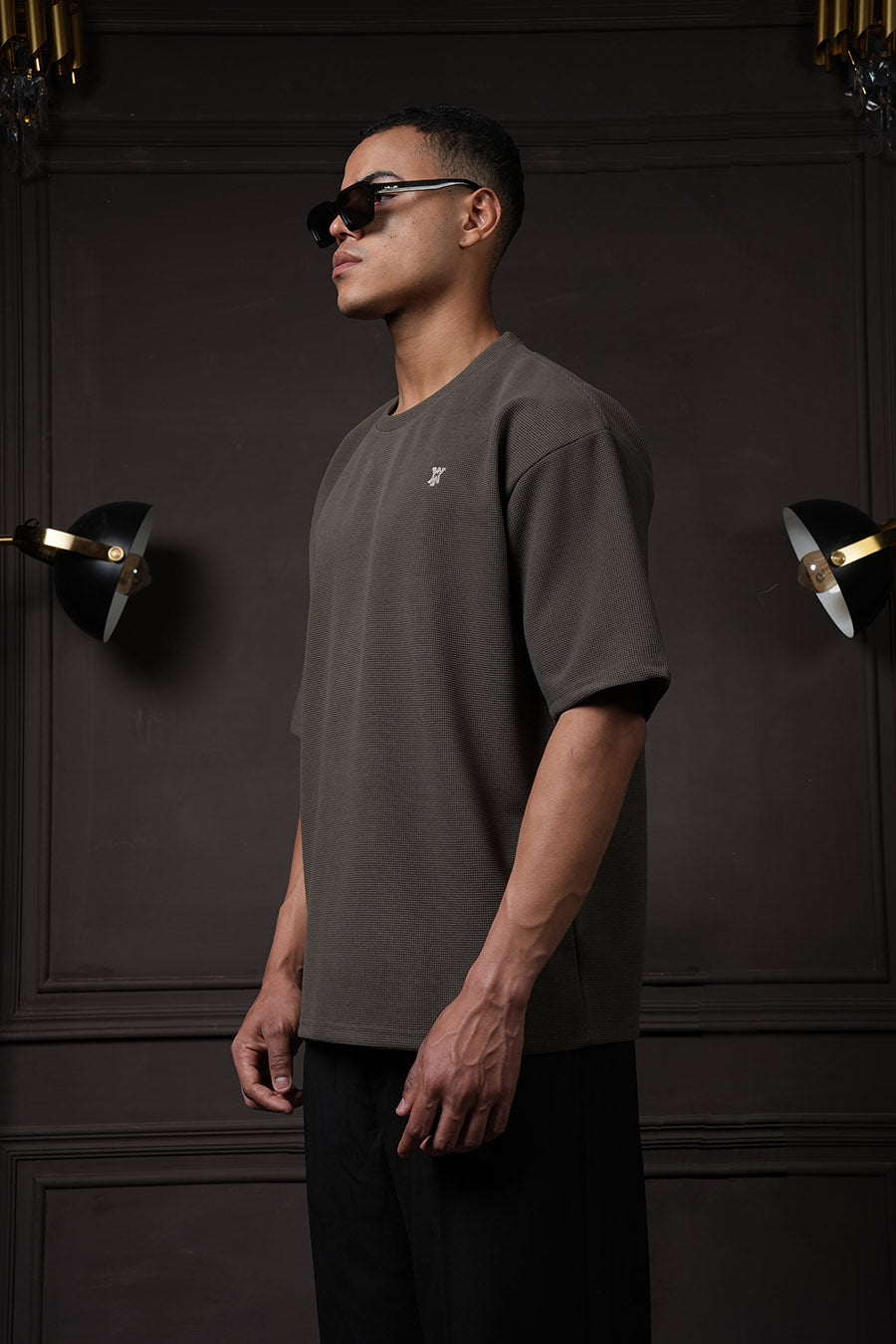 Waffle T Shirt - Tate Olive