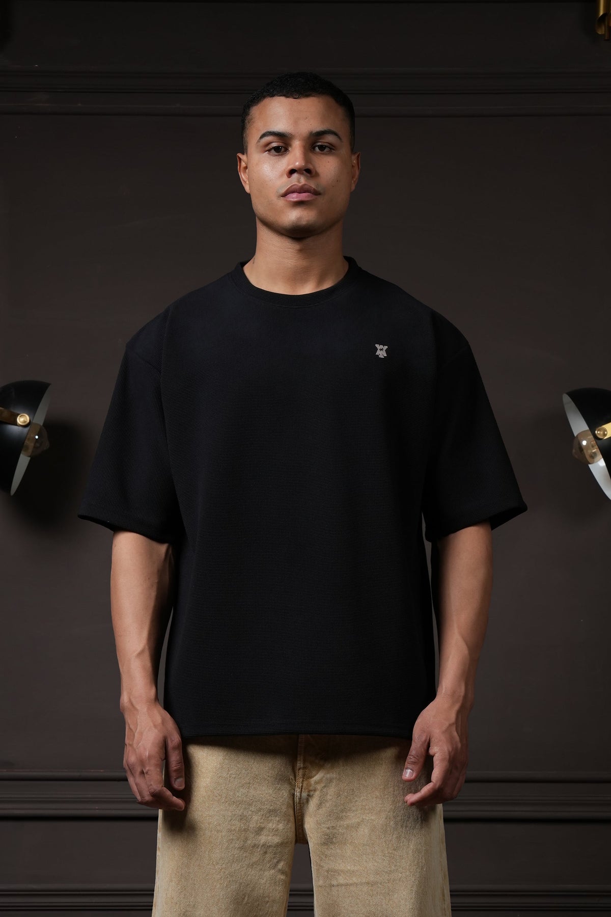 Waffle T Shirt - Black