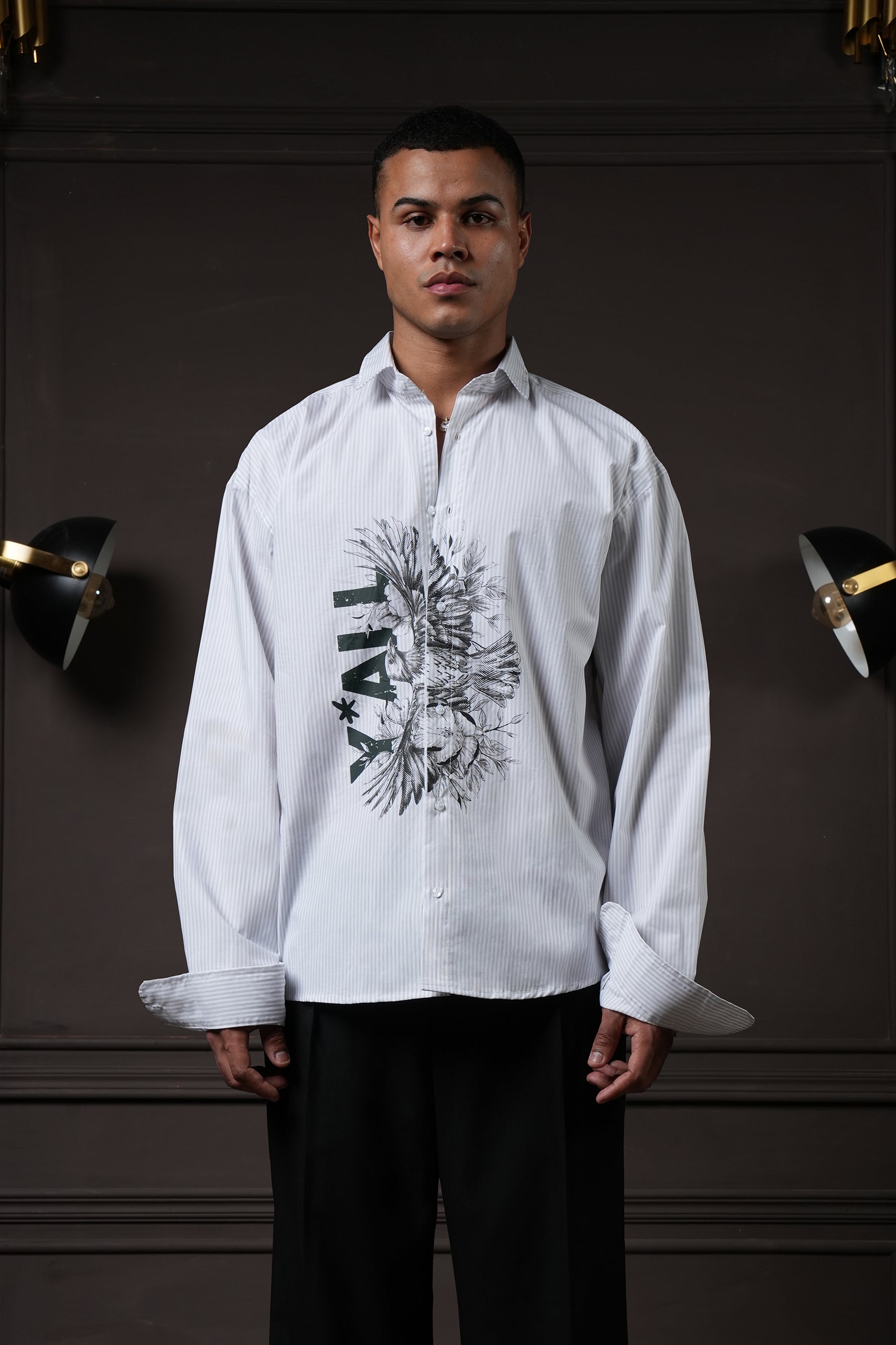 Overlay - Grey Pinstripes