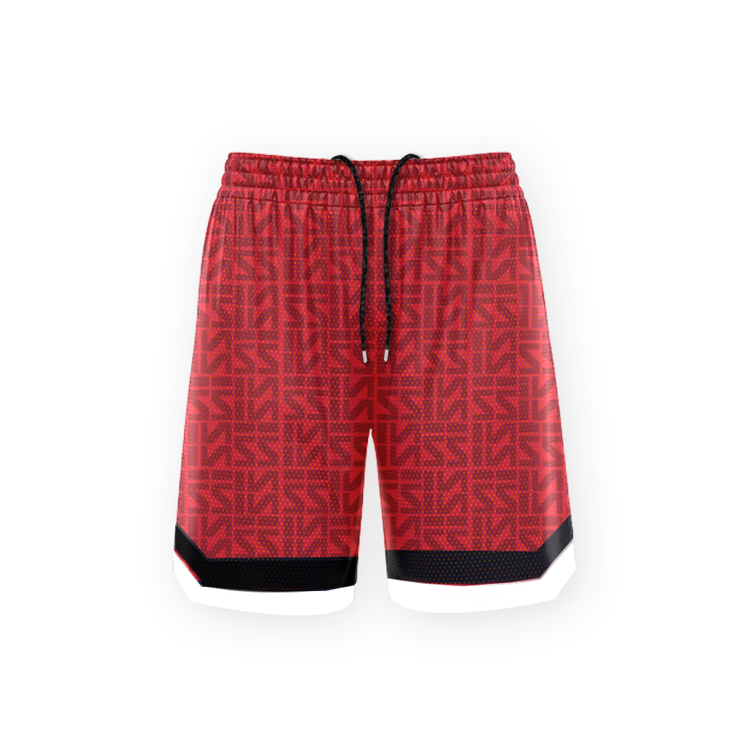 Basketball court shorts (Red)