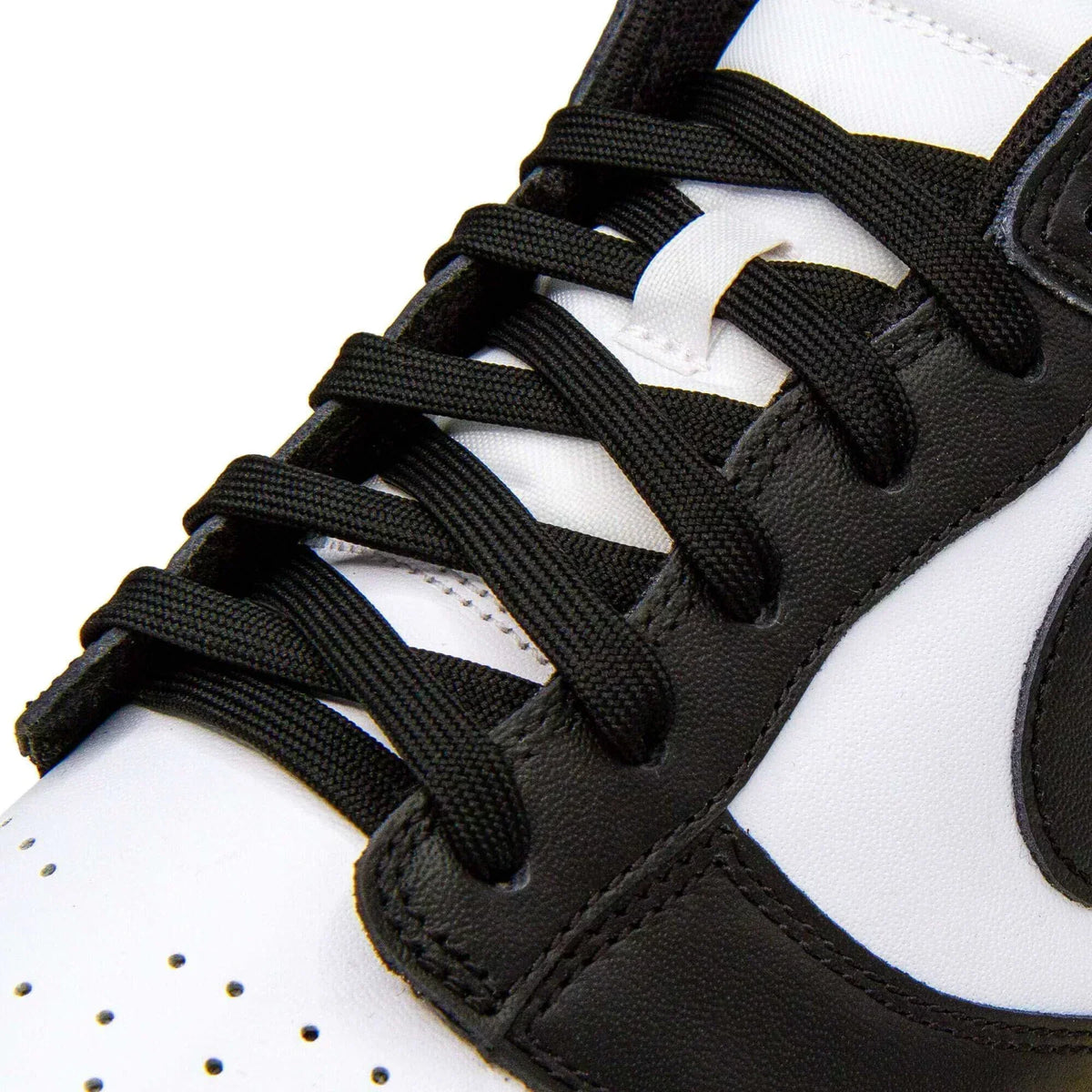Classic Black Flat Shoelaces | Jordan Shoelaces, Nike Shoelaces, Air Force 1 Shoelaces By KNOTTY