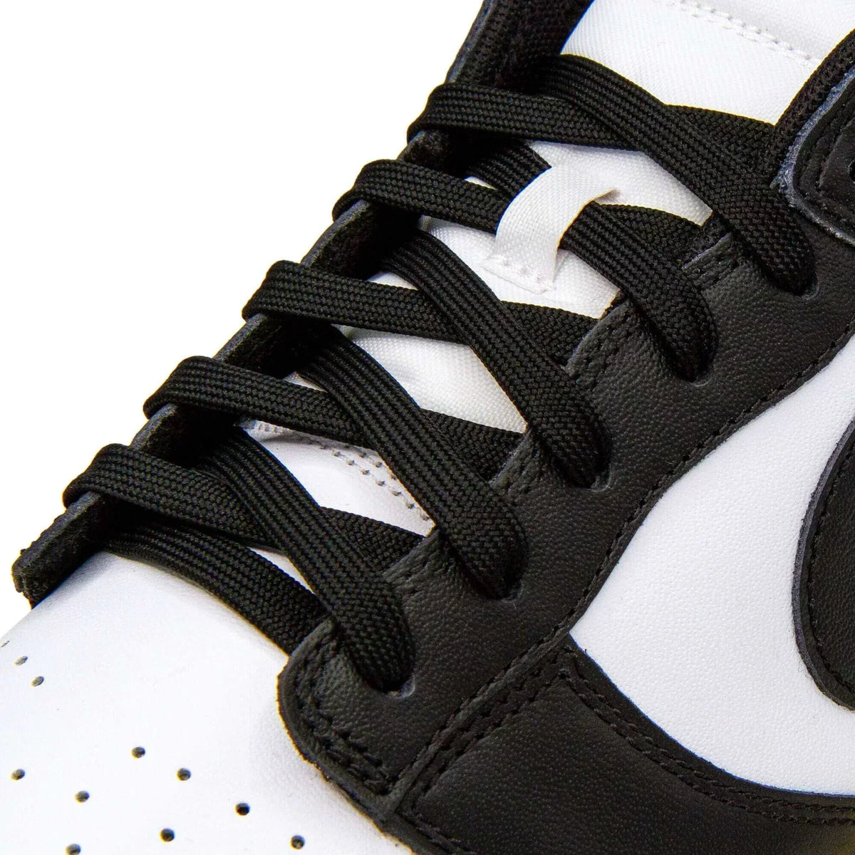Classic Black Flat Shoelaces | Jordan Shoelaces, Nike Shoelaces, Air Force 1 Shoelaces By KNOTTY