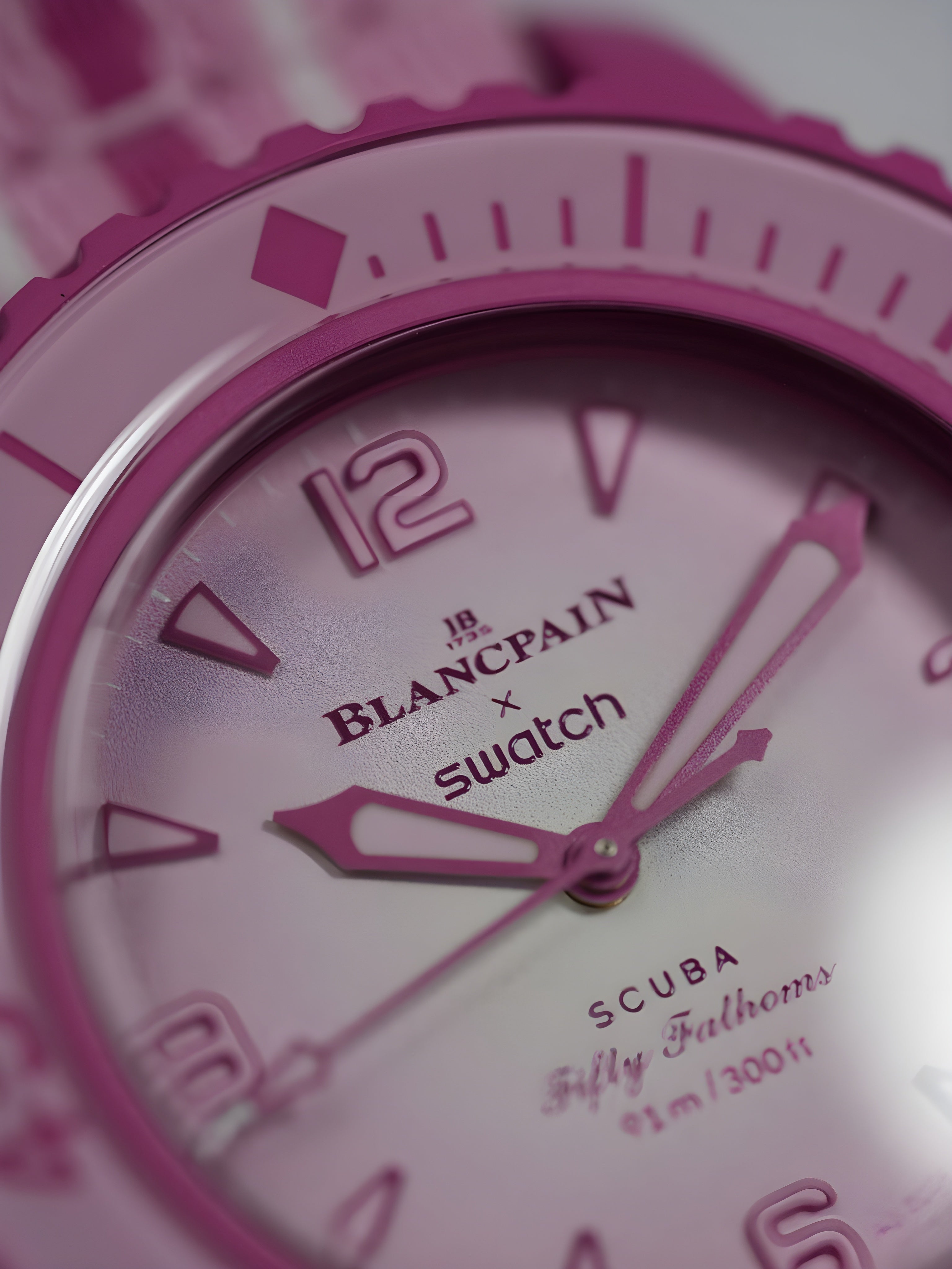Swatch x Blancpain Bioceramic Scuba Fifty Fathoms PINK OCEAN