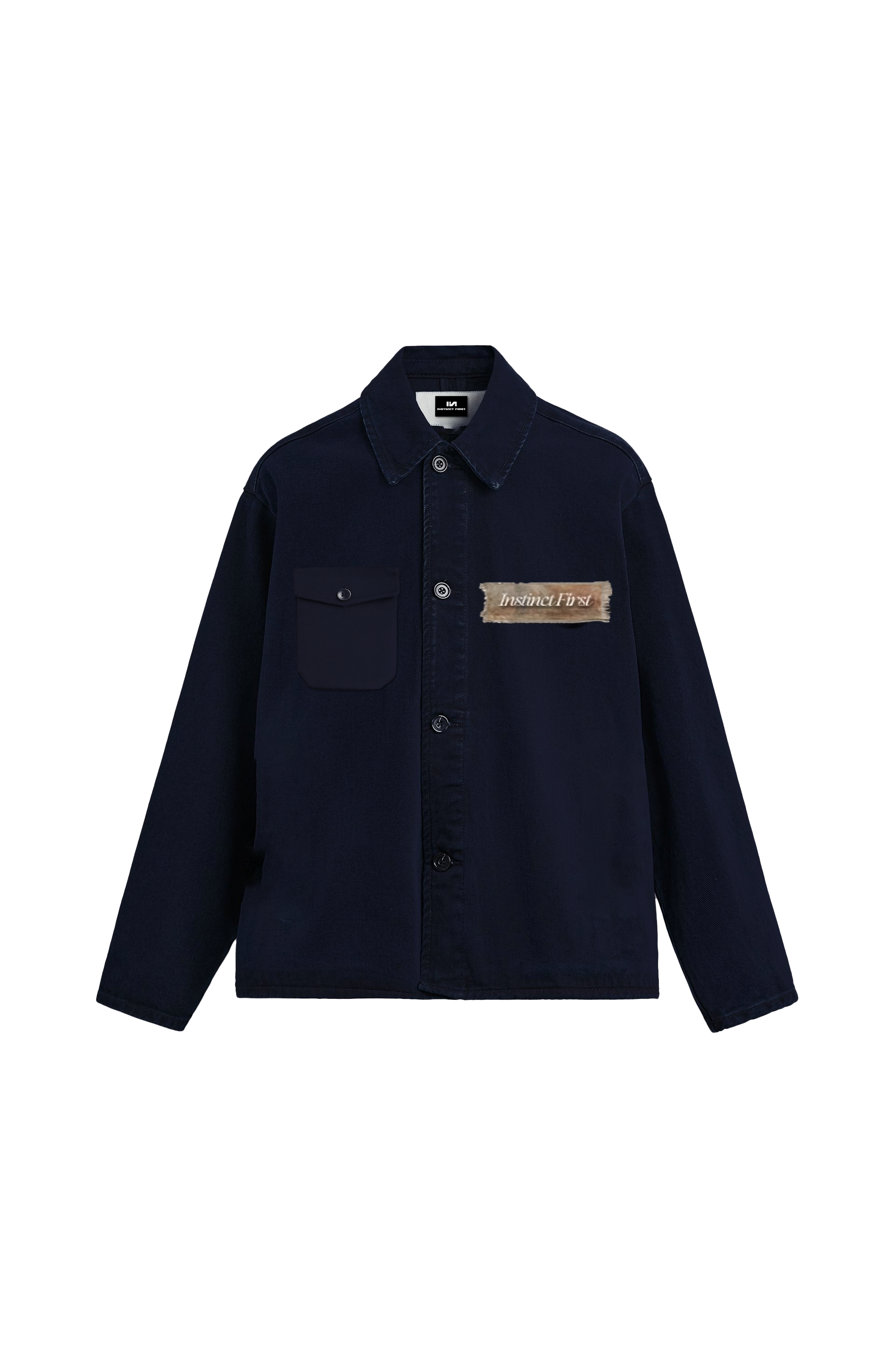 The Renaissance Shacket - (Navy Blue)
