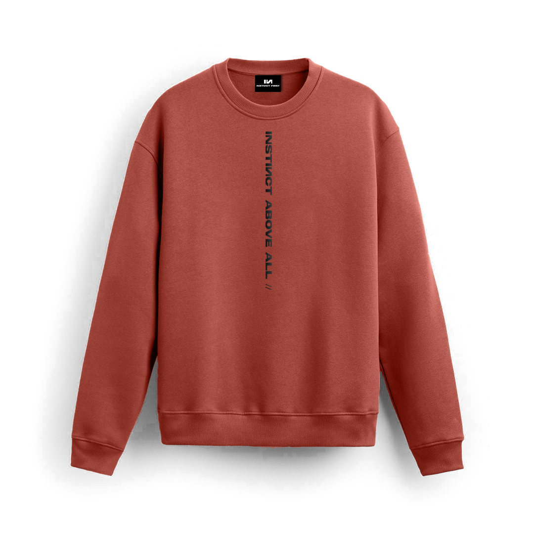 Sweatshirts - (Brick Red)
