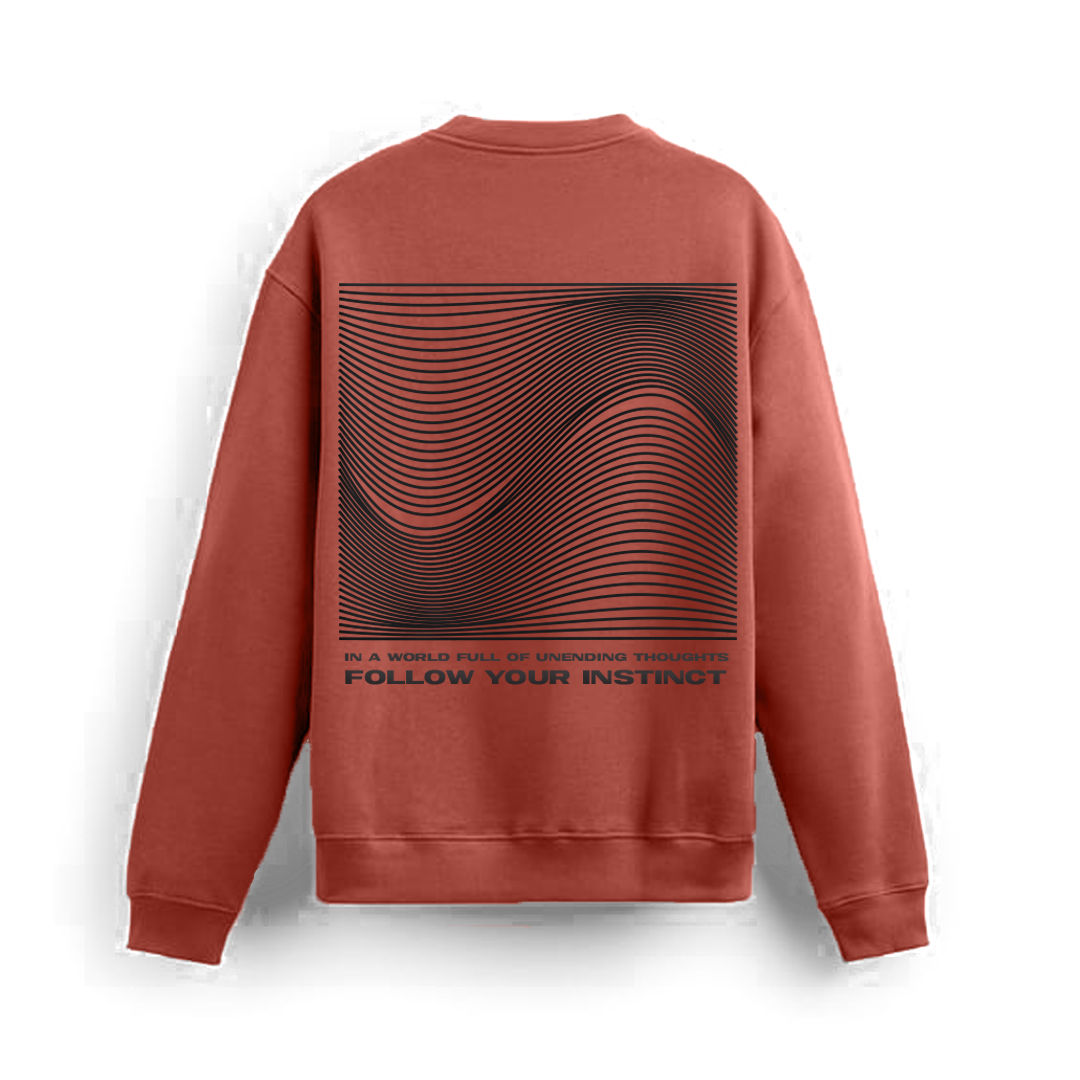 Sweatshirts - (Brick Red)