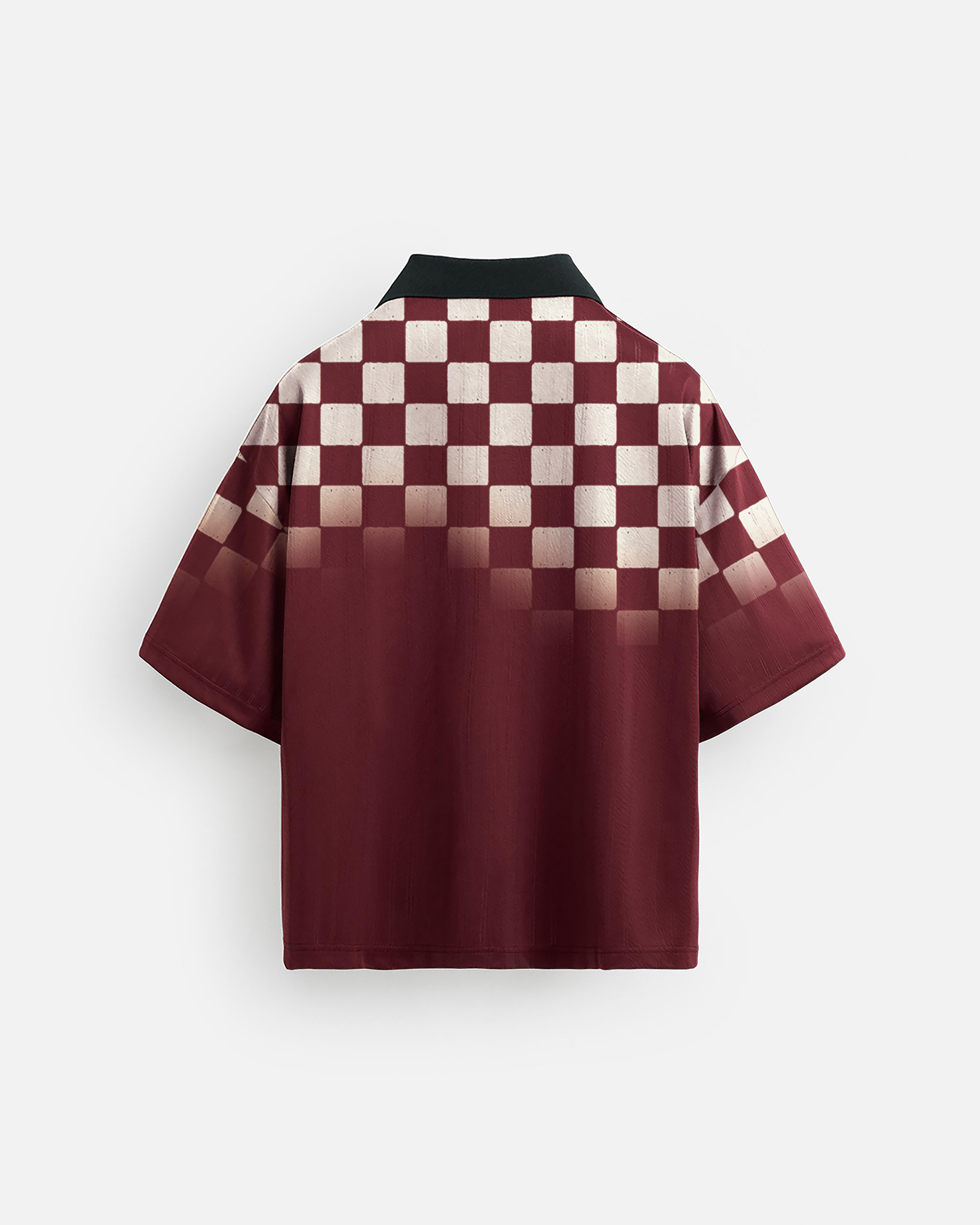 Retro Polo T-shirt | Burgundy