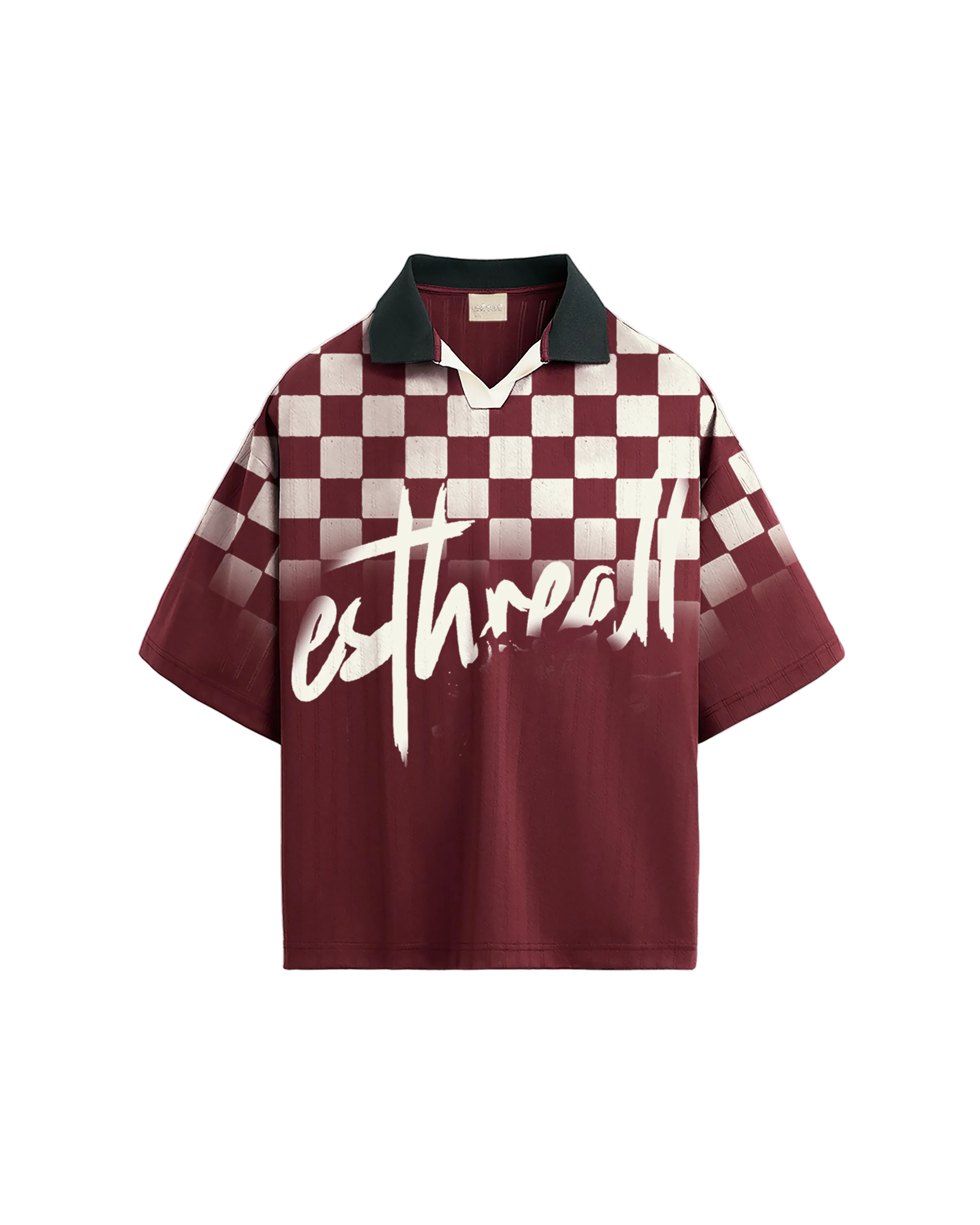 Retro Polo T-shirt | Burgundy