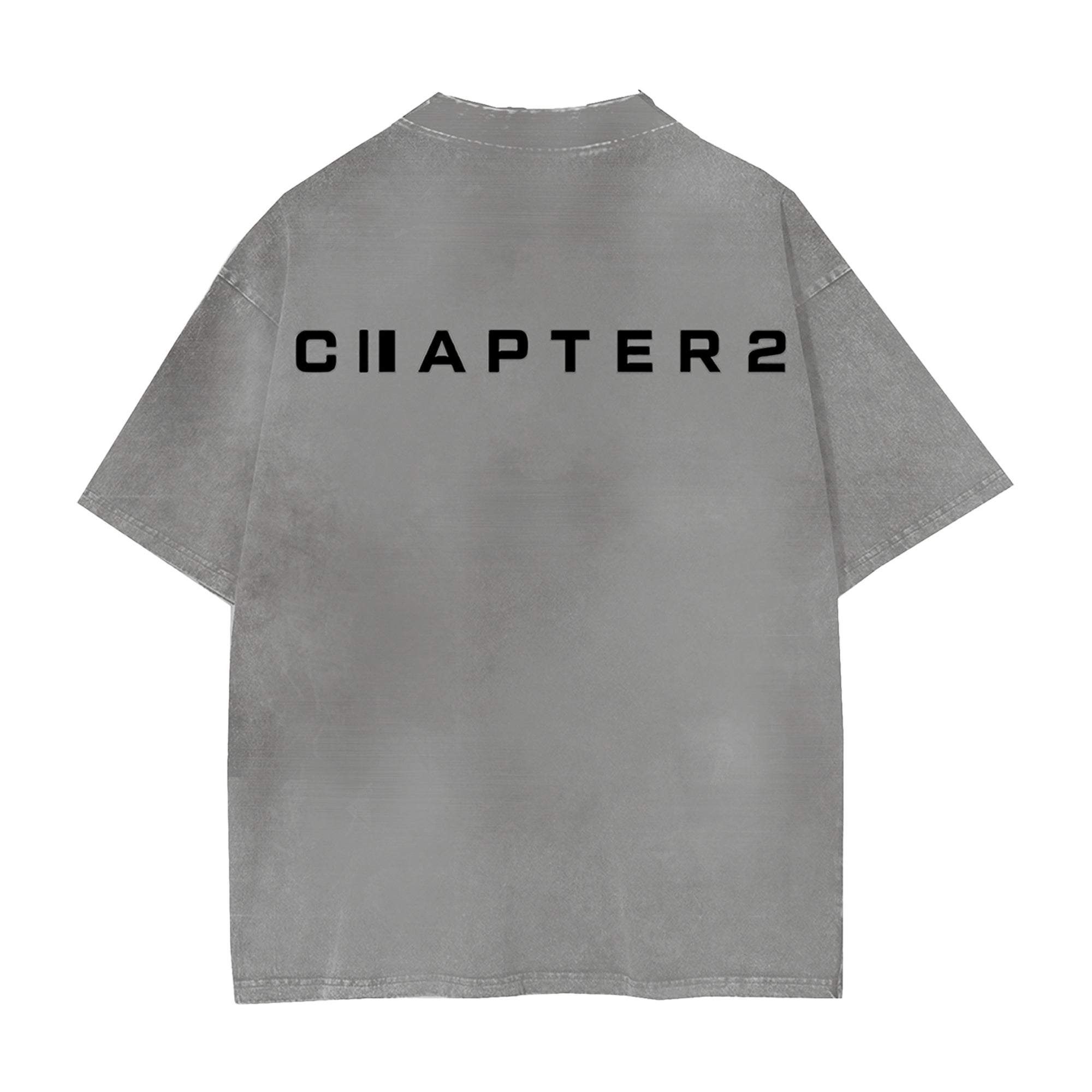 Flock Washed Light Grey Tshirt