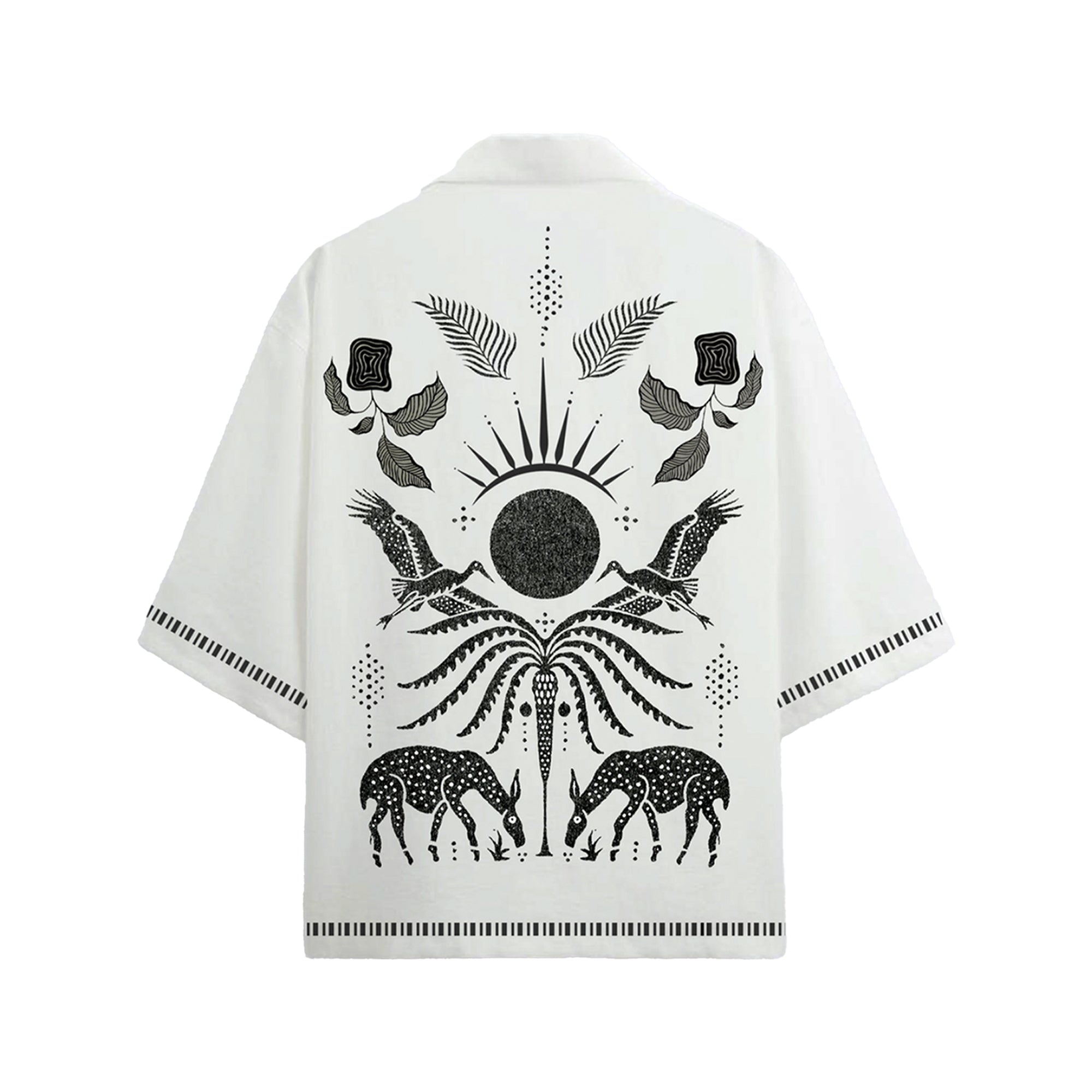 Sound of Silence White Bowling Shirt