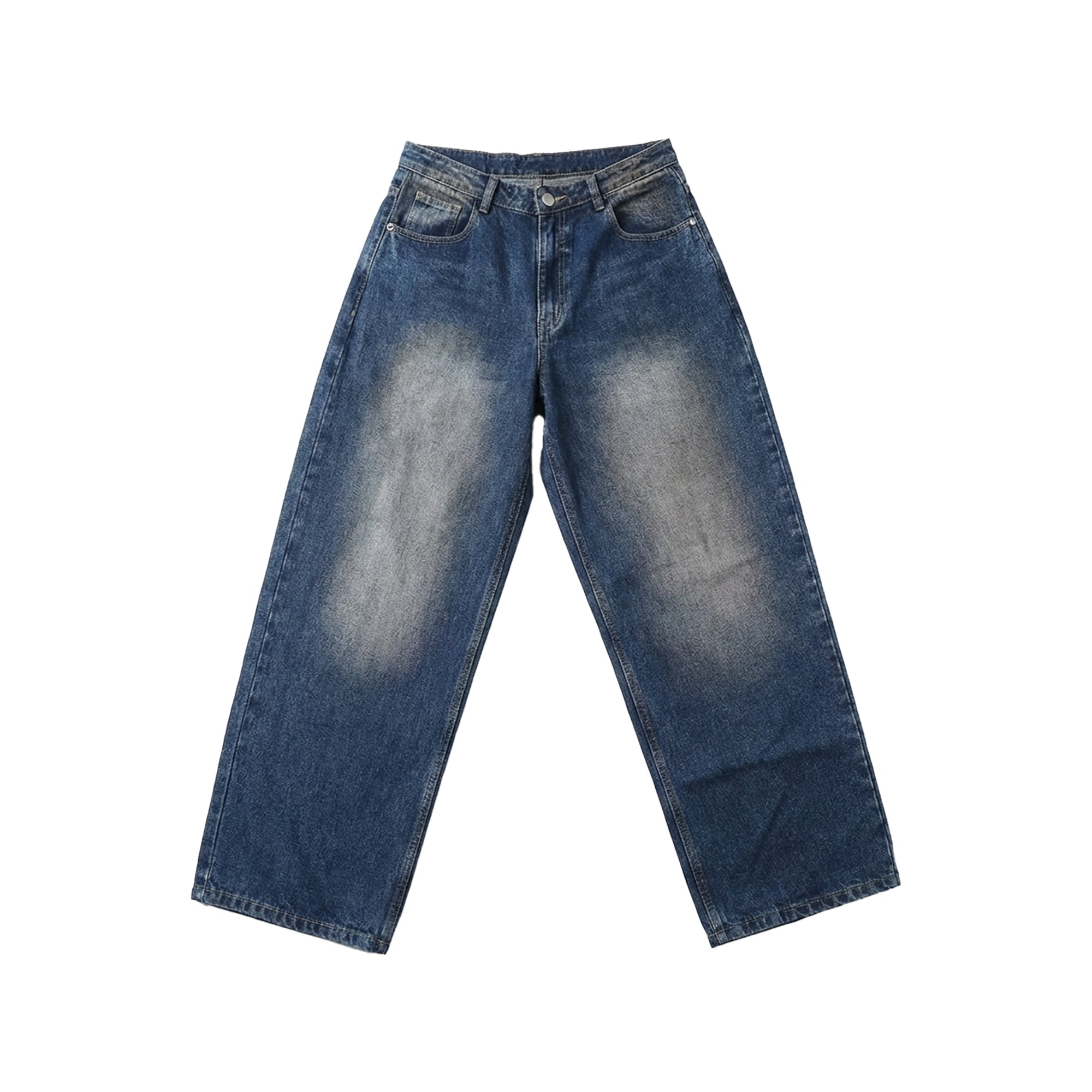 Oversized Washed Blue Denim