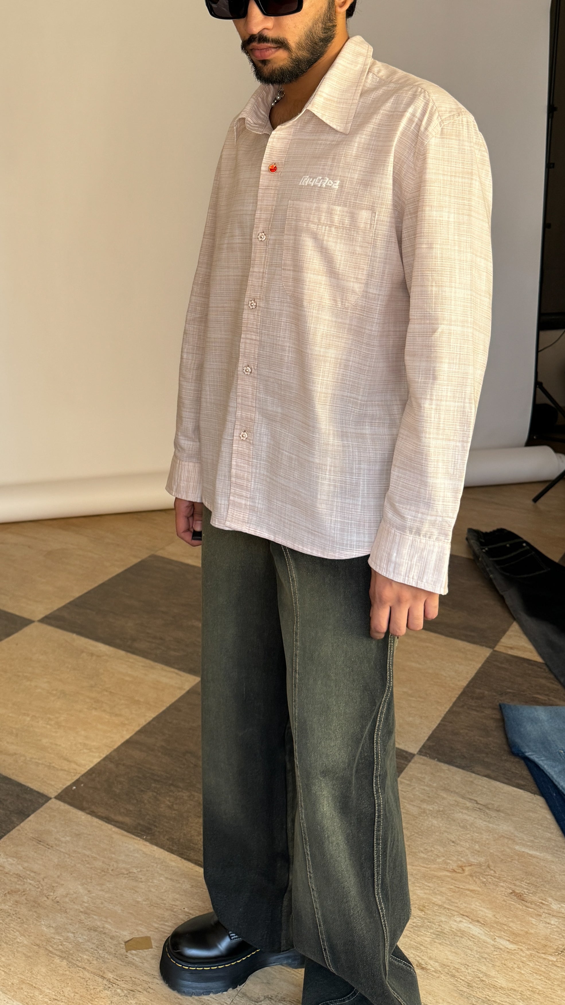 Cotton Antique Shirt - Cream RTW