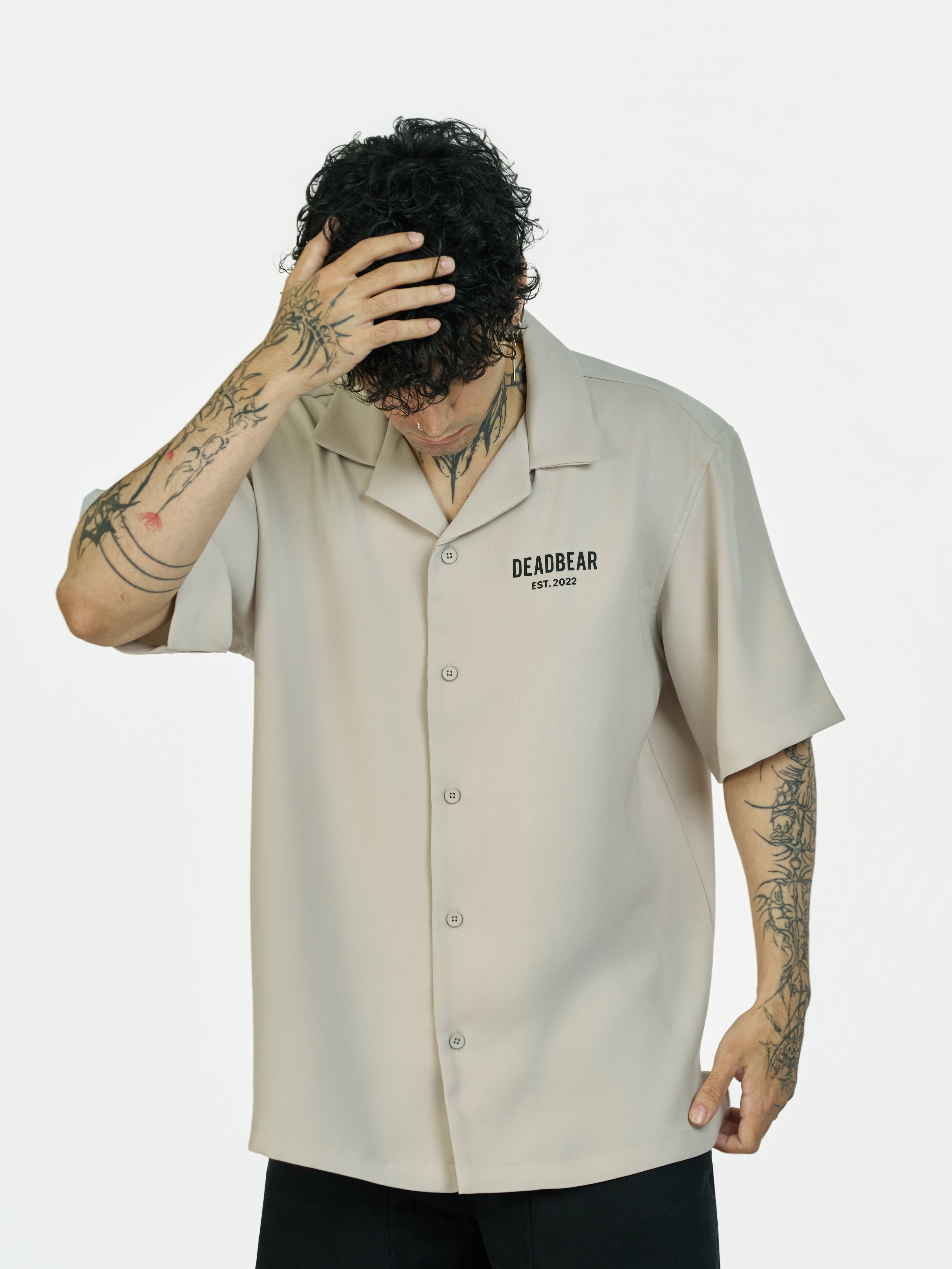 Bowling Shirt Stone Grey