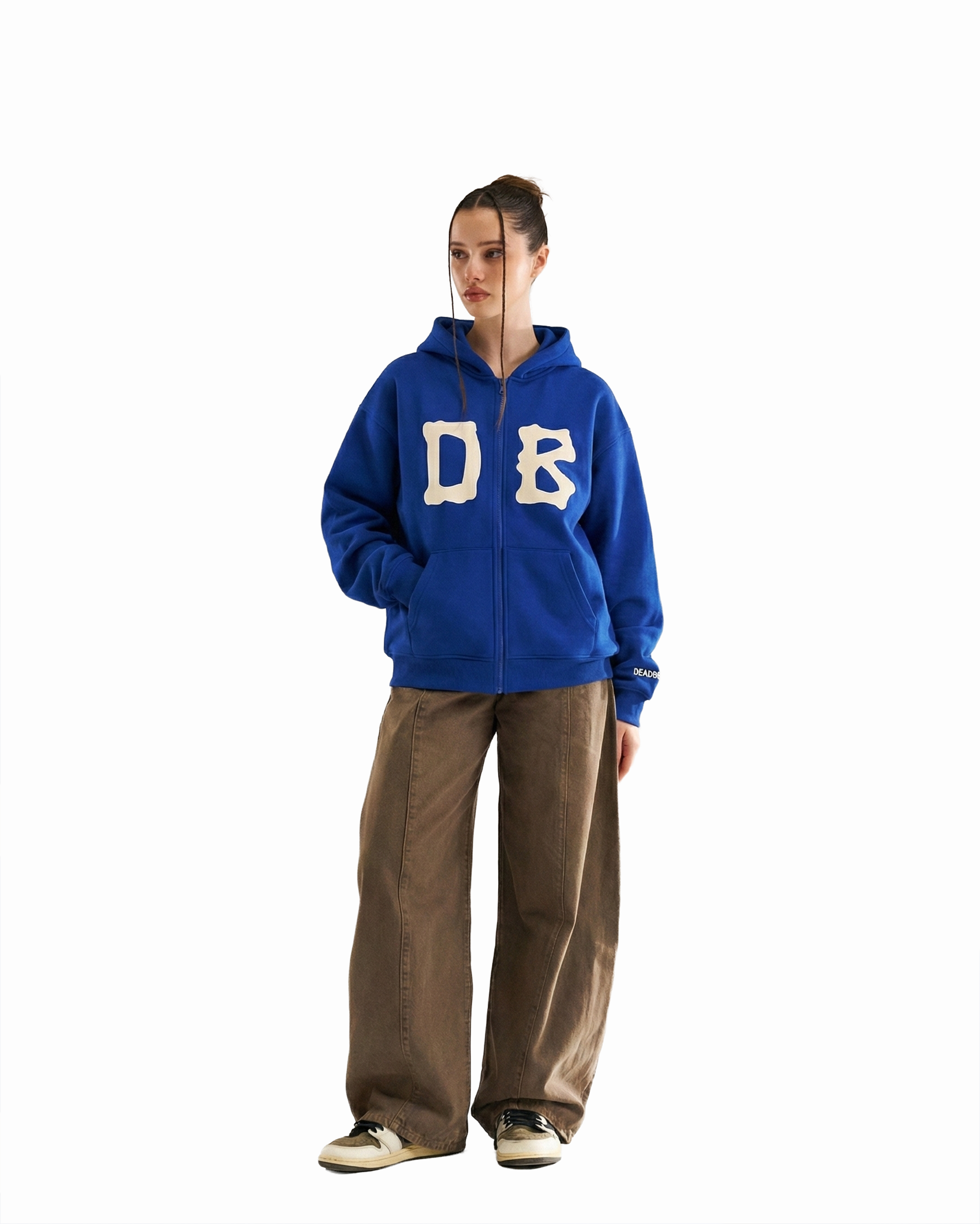 Bone Zipper Royal Blue