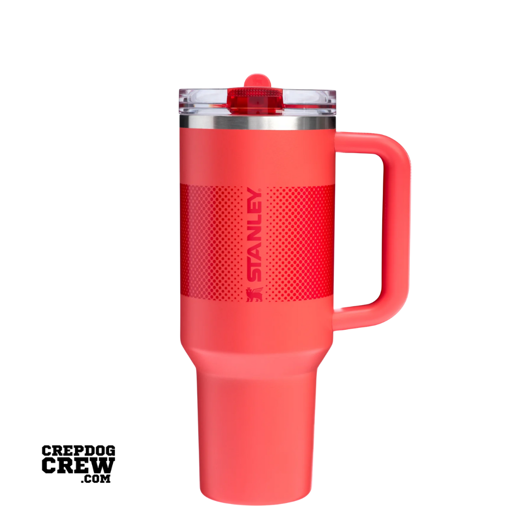 STANLEY TUMBLER Mug ProTour Flip Straw Hot Coral Fade 40 oz