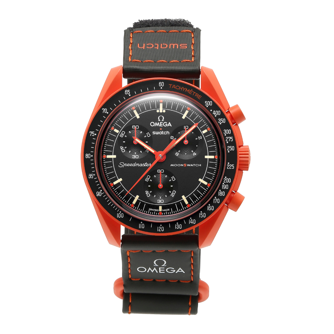 Swatch x Omega Bioceramic Moonswatch Mission on Earth - LAVA