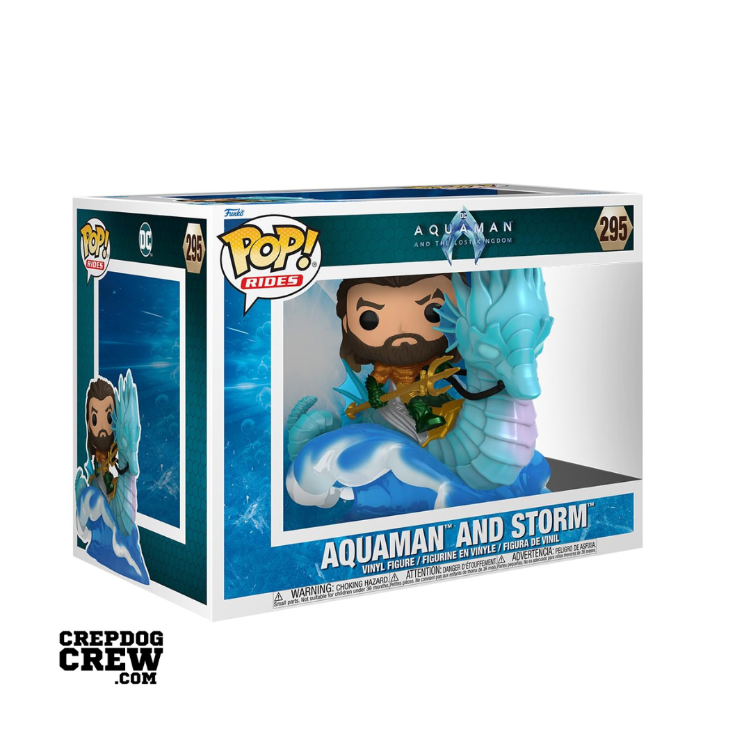 Funko Pop! RIDE DELUXE: Aquaman 2 - Aquaman on Storm #295