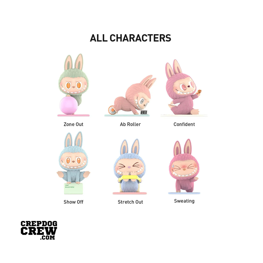 Pop Mart Labubu The Monsters Lazy Yoga Series Figures Sealed Case
