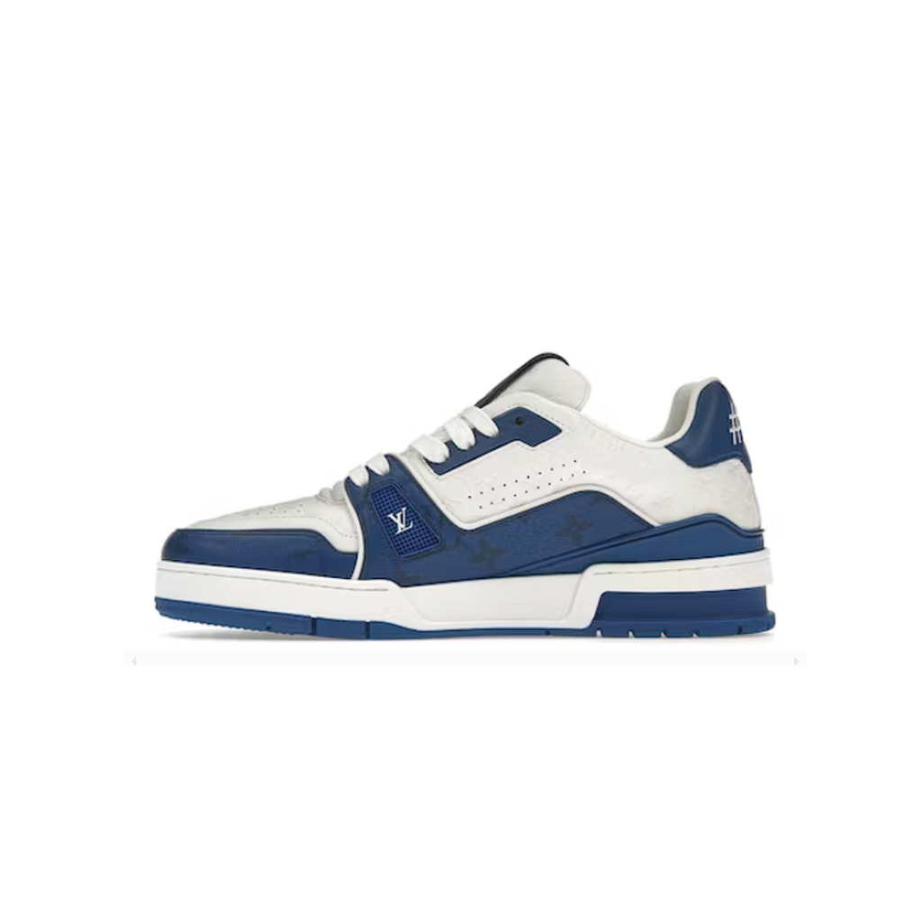 Louis Vuitton LV Monogram Blue Sneaker – Crepslocker