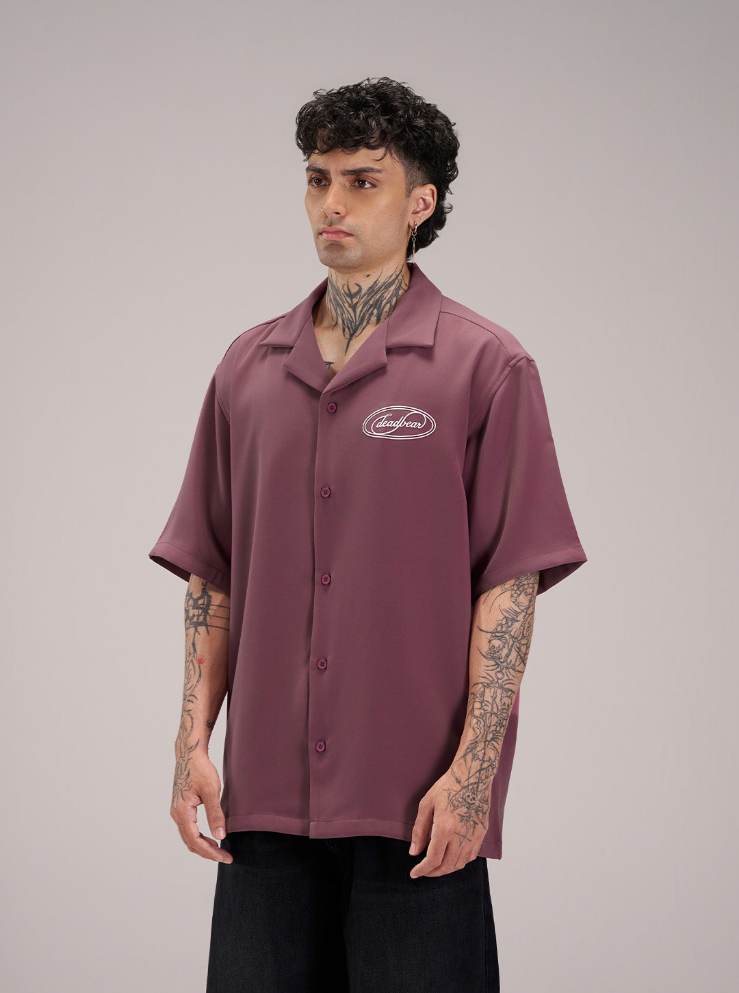 Signature Bowling Shirt Dusty Rose