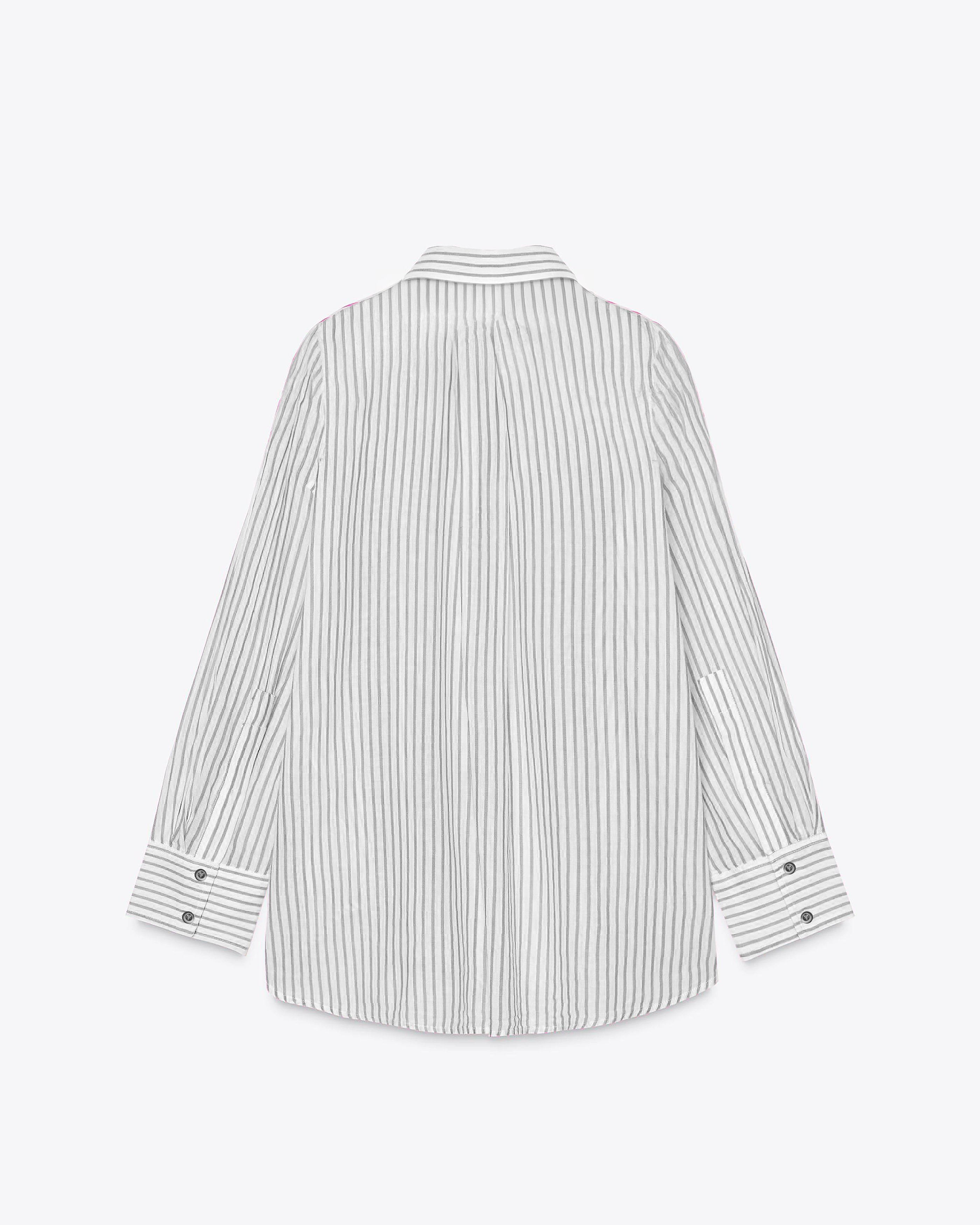 CMBYN Striped Shirt | Pastel Grey