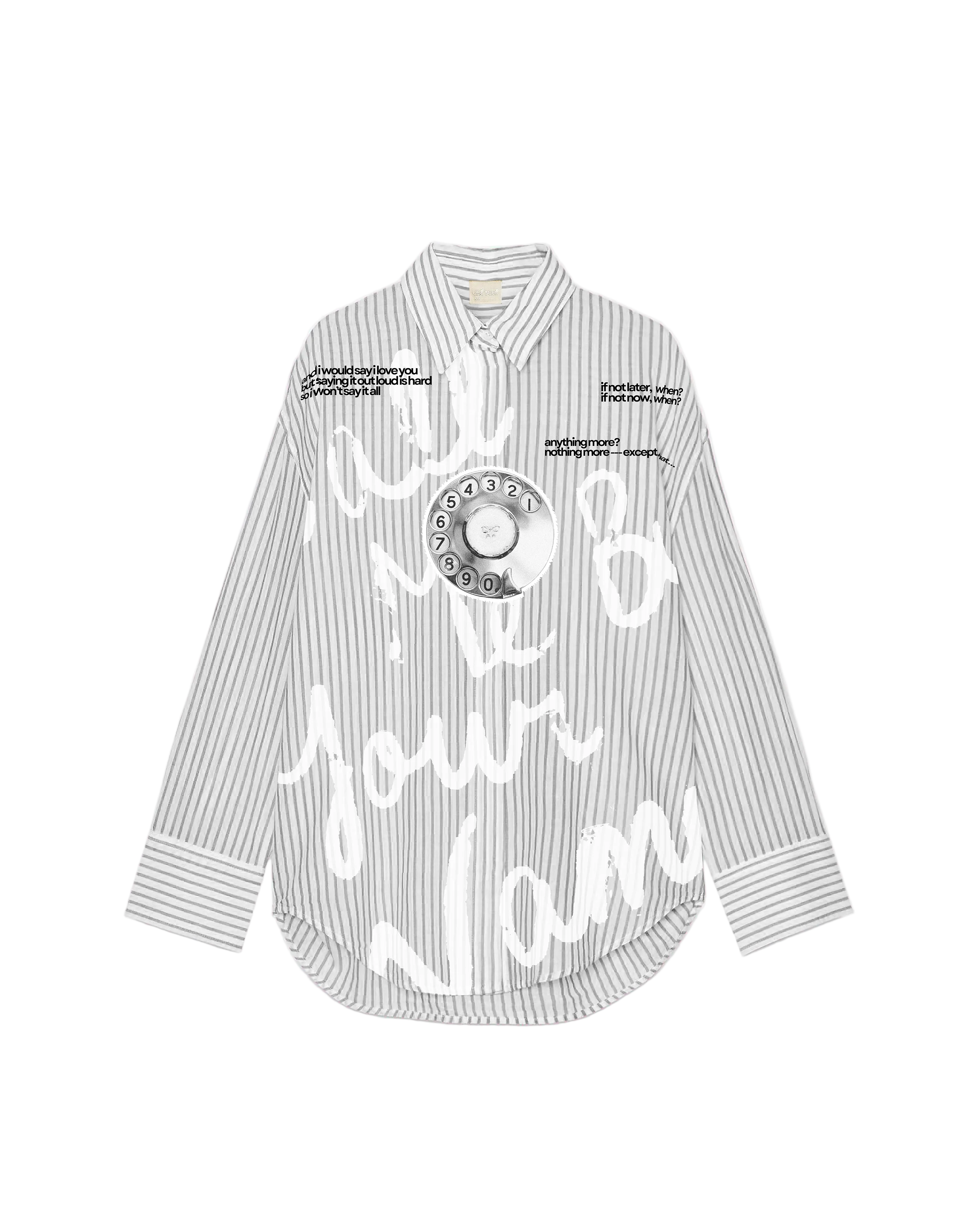 CMBYN Striped Shirt | Pastel Grey