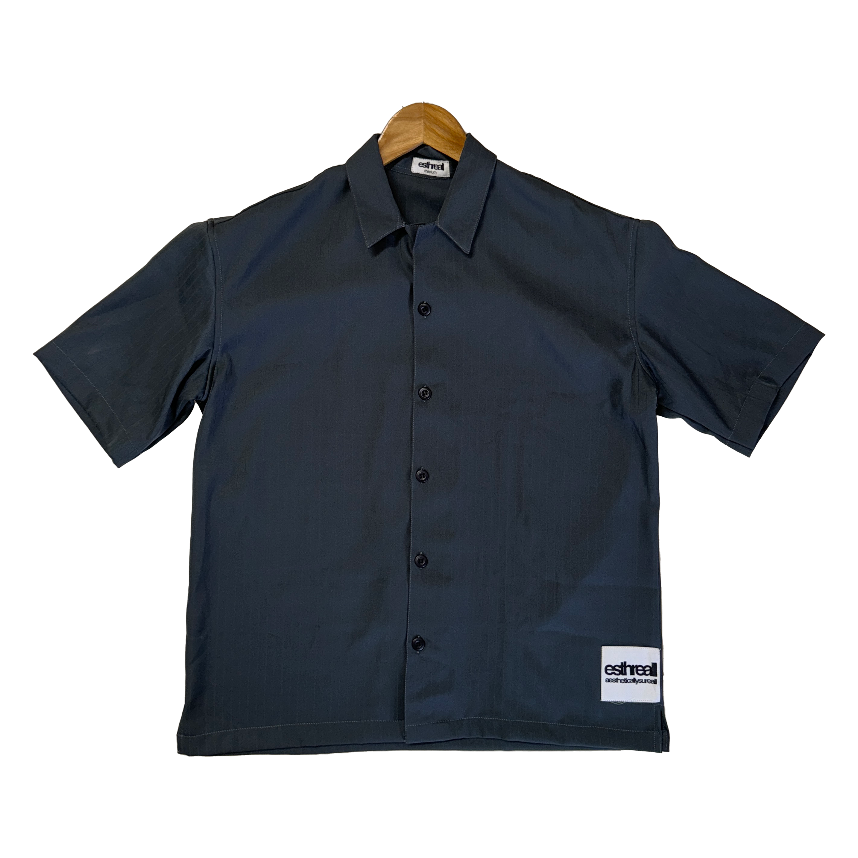 Milestone Grey Blue Striped Shirt