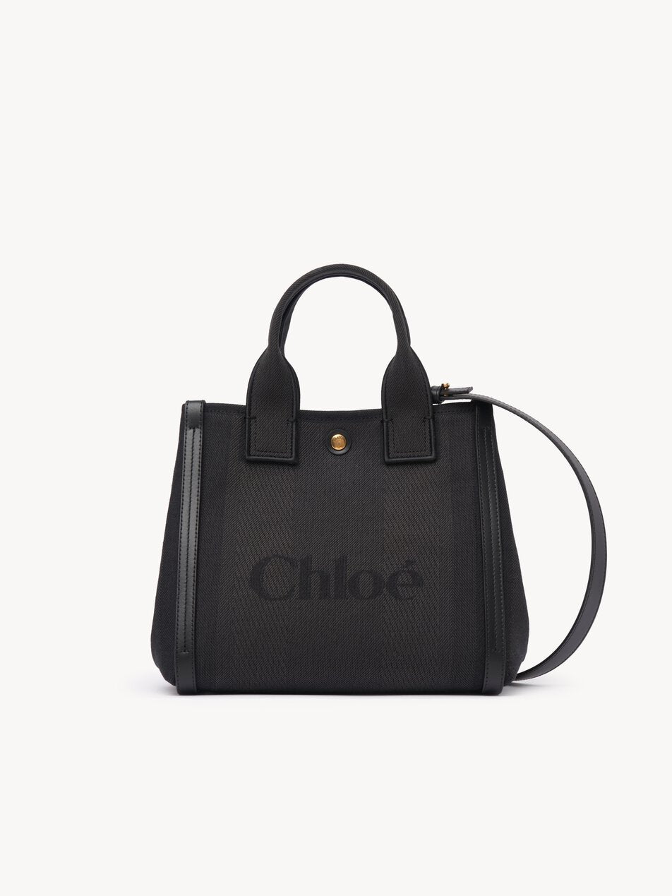CHLOE Small Chloé Carry tote bag in canvas Black