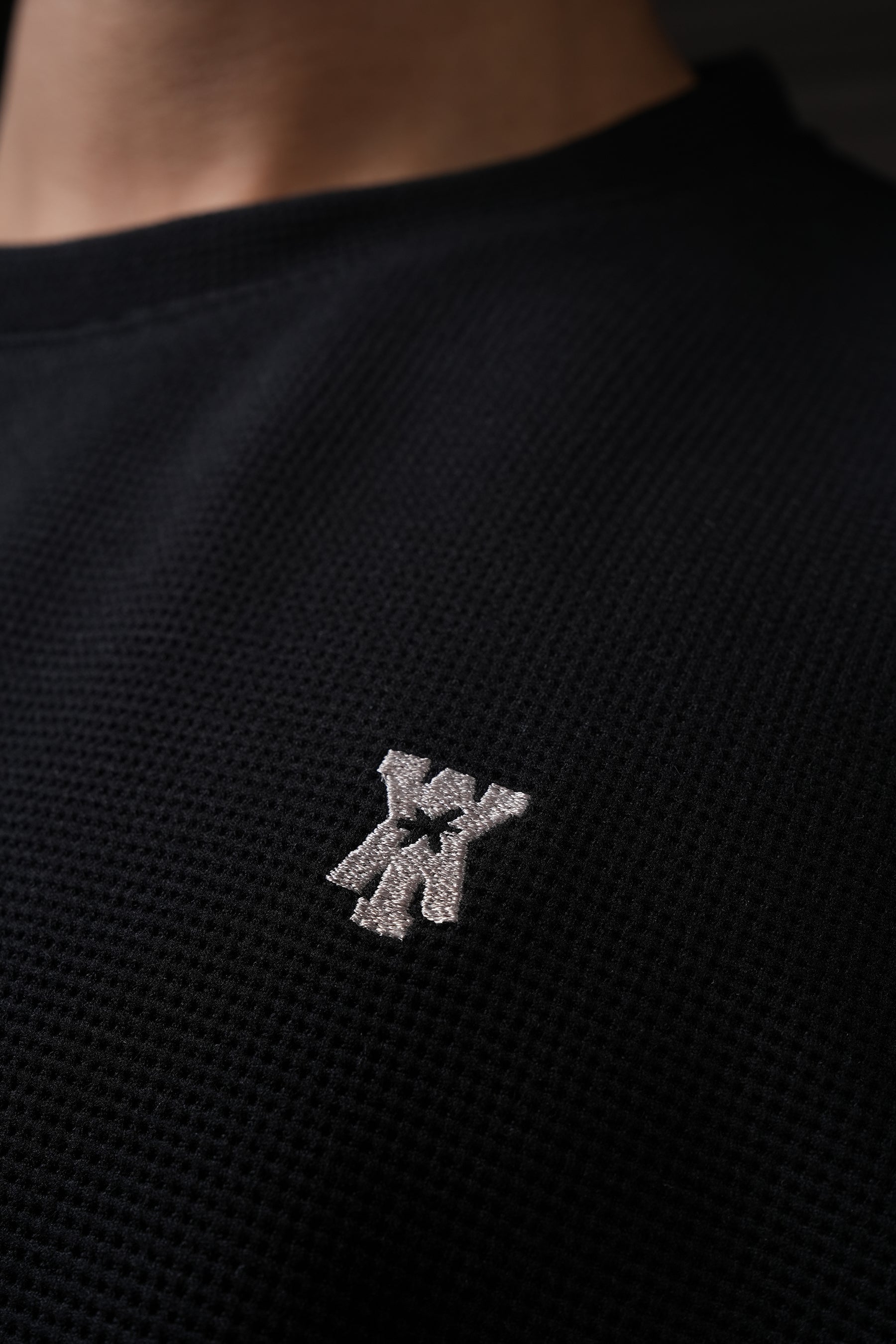 Waffle T Shirt - Black