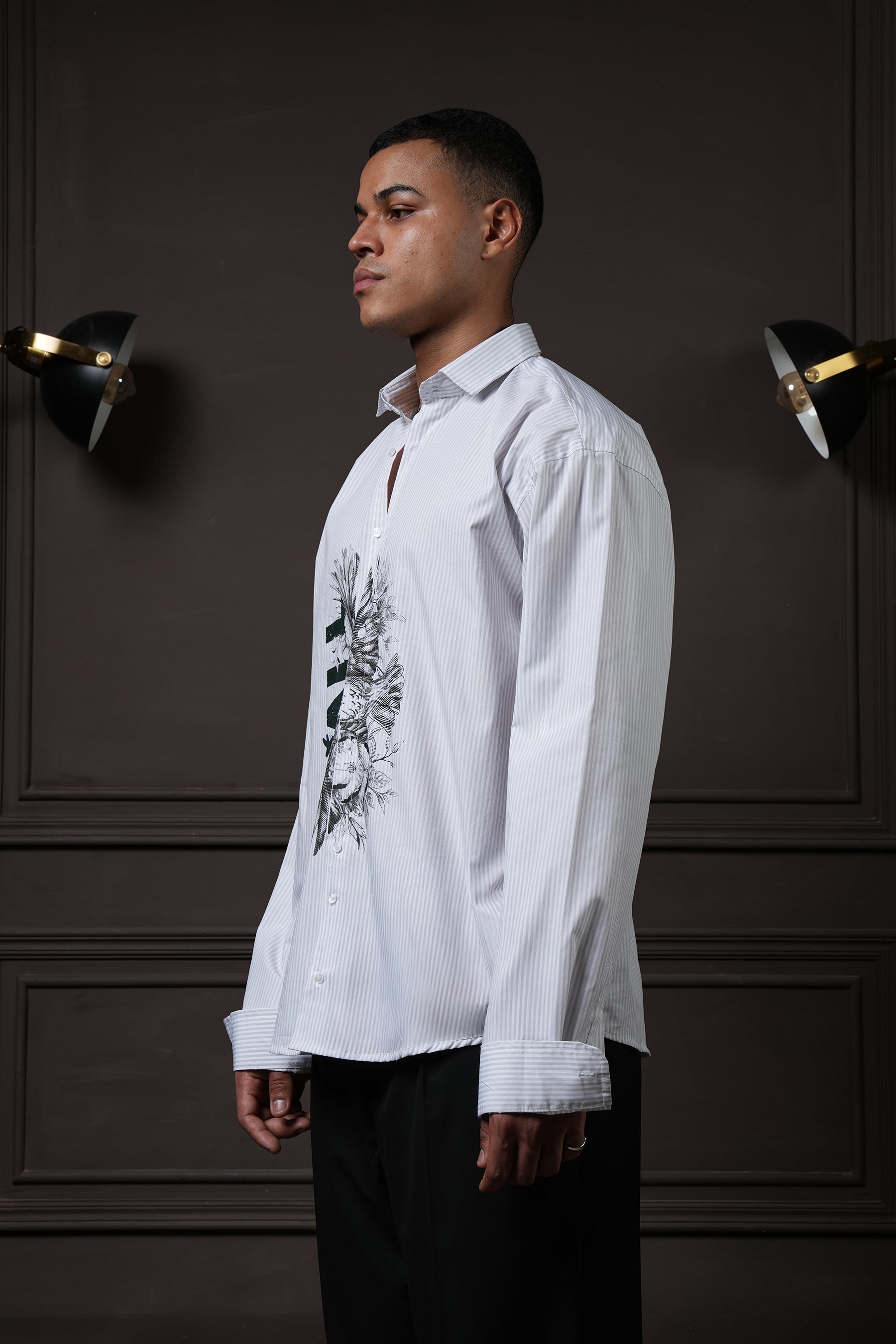 Overlay - Grey Pinstripes