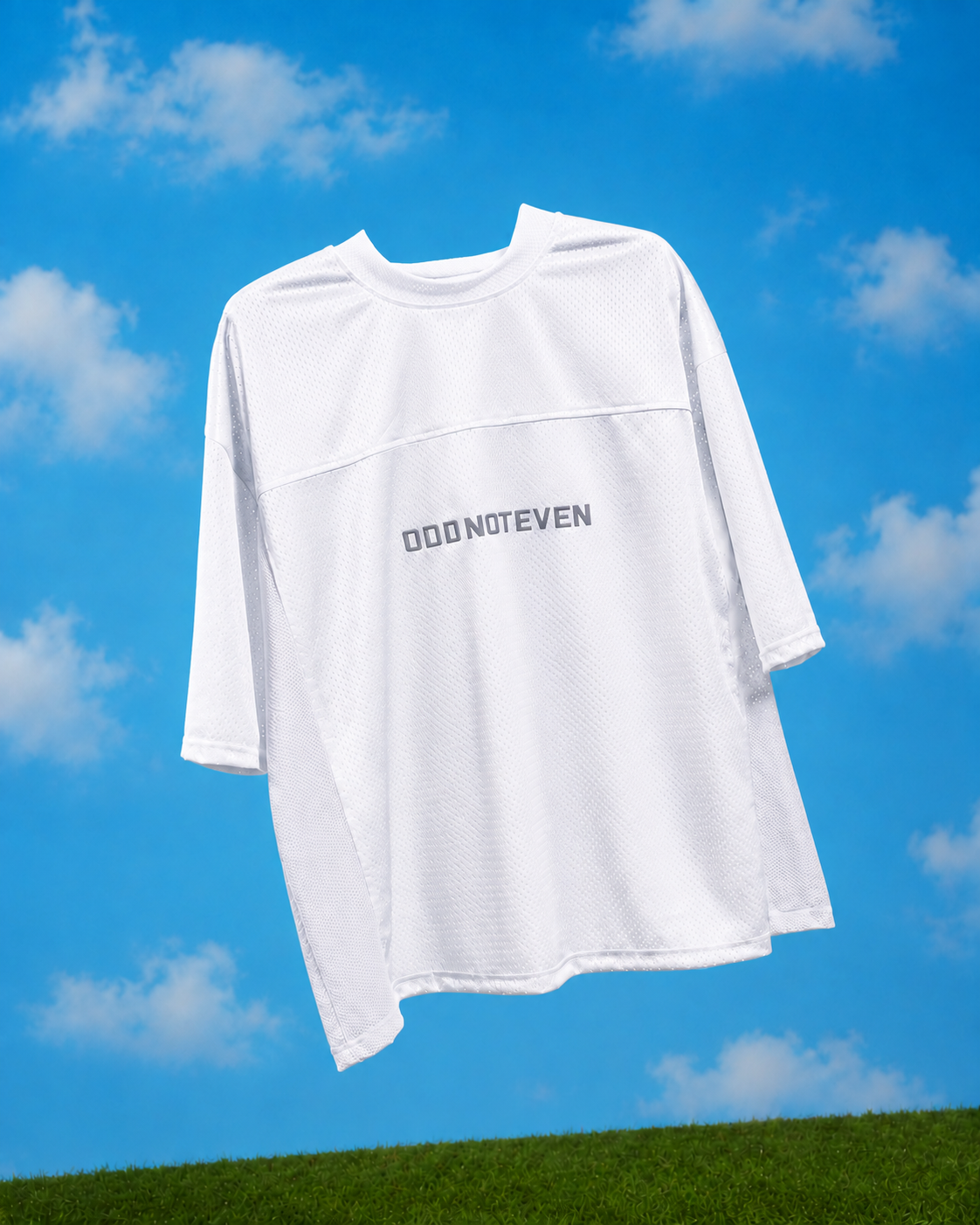 ODD Basic Jersey (White) - premium streetwear fashion jersey, Odd Not Even India
