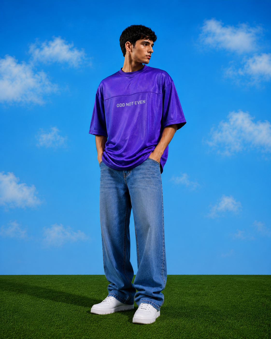 ODD Basic Jersey (Purple) - relaxed fit fashion jersey, Odd Not Even streetwear