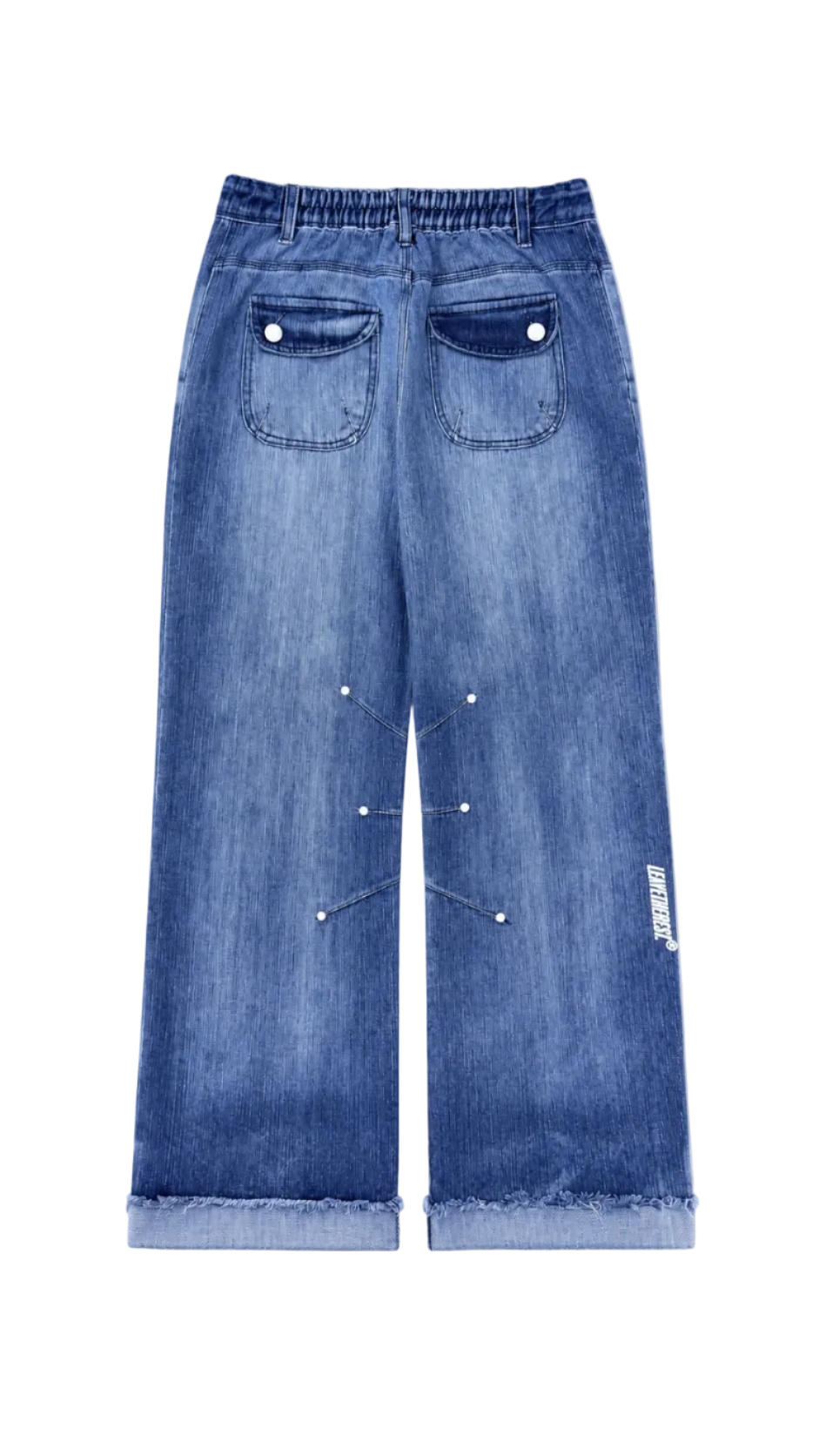 Darts Flared - China blue - RTW