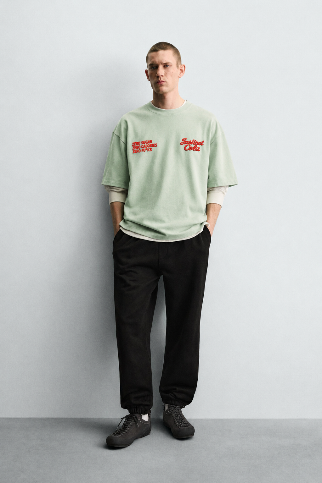 Diet Cola - Oversized Tshirt (Mint Green)