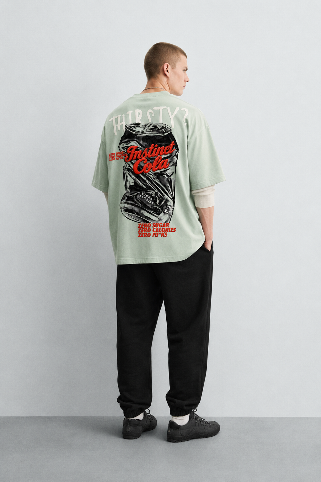 Diet Cola - Oversized Tshirt (Mint Green)