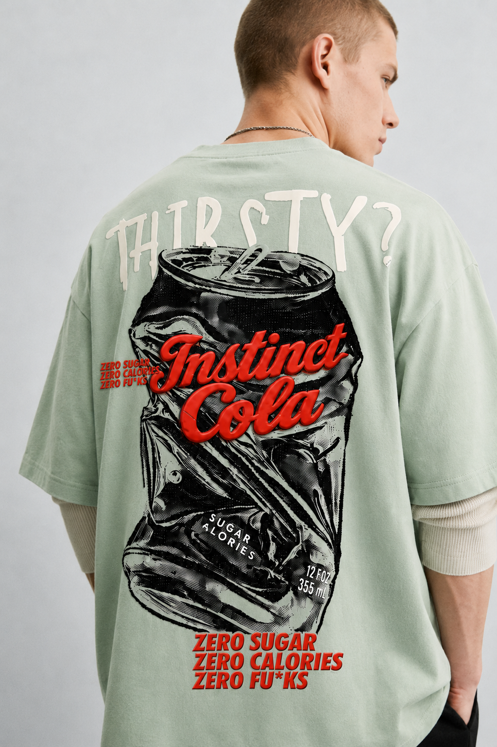 Diet Cola - Oversized Tshirt (Mint Green)