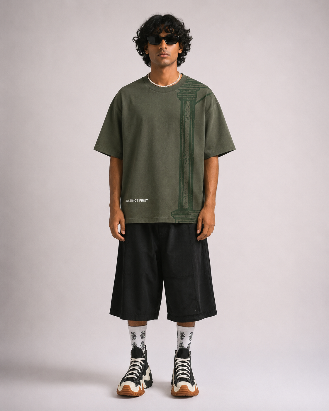 Inner Gateway - Oversized T-Shirt (Olive)