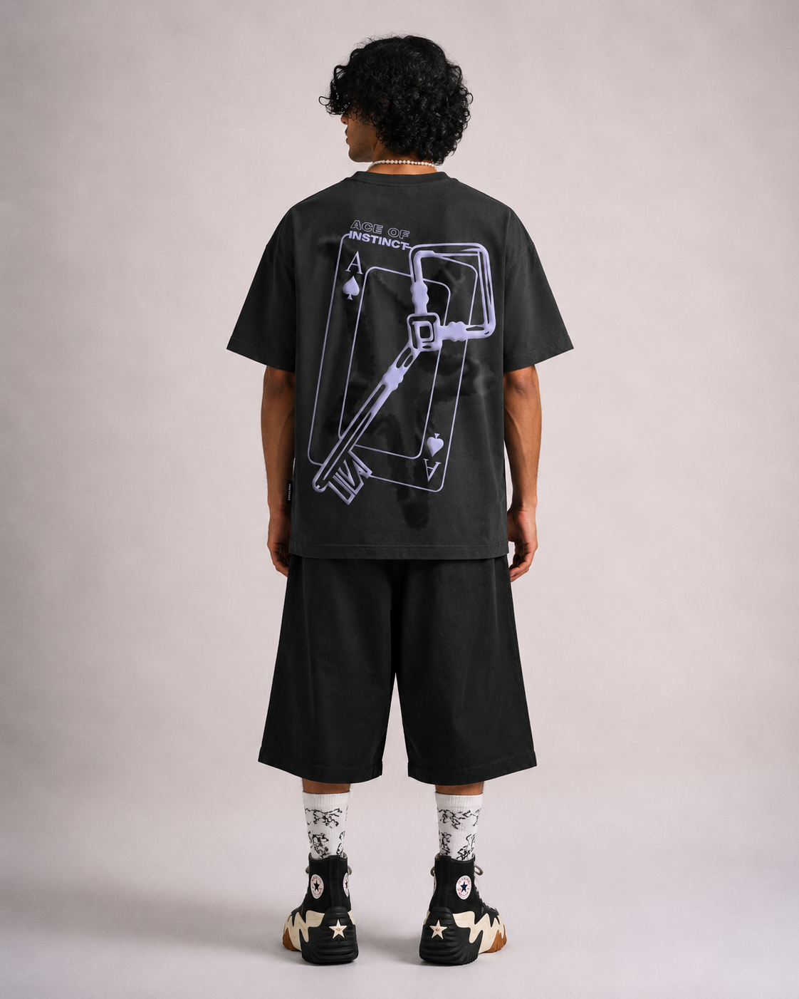 ACE OF KEYS - OVERSIZED T-SHIRT (Grey)