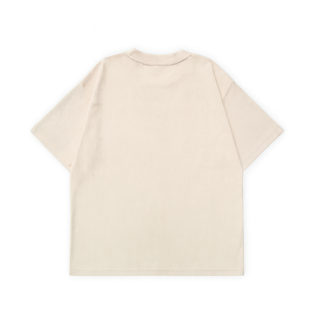 CREAM CORDUROY TSHIRT