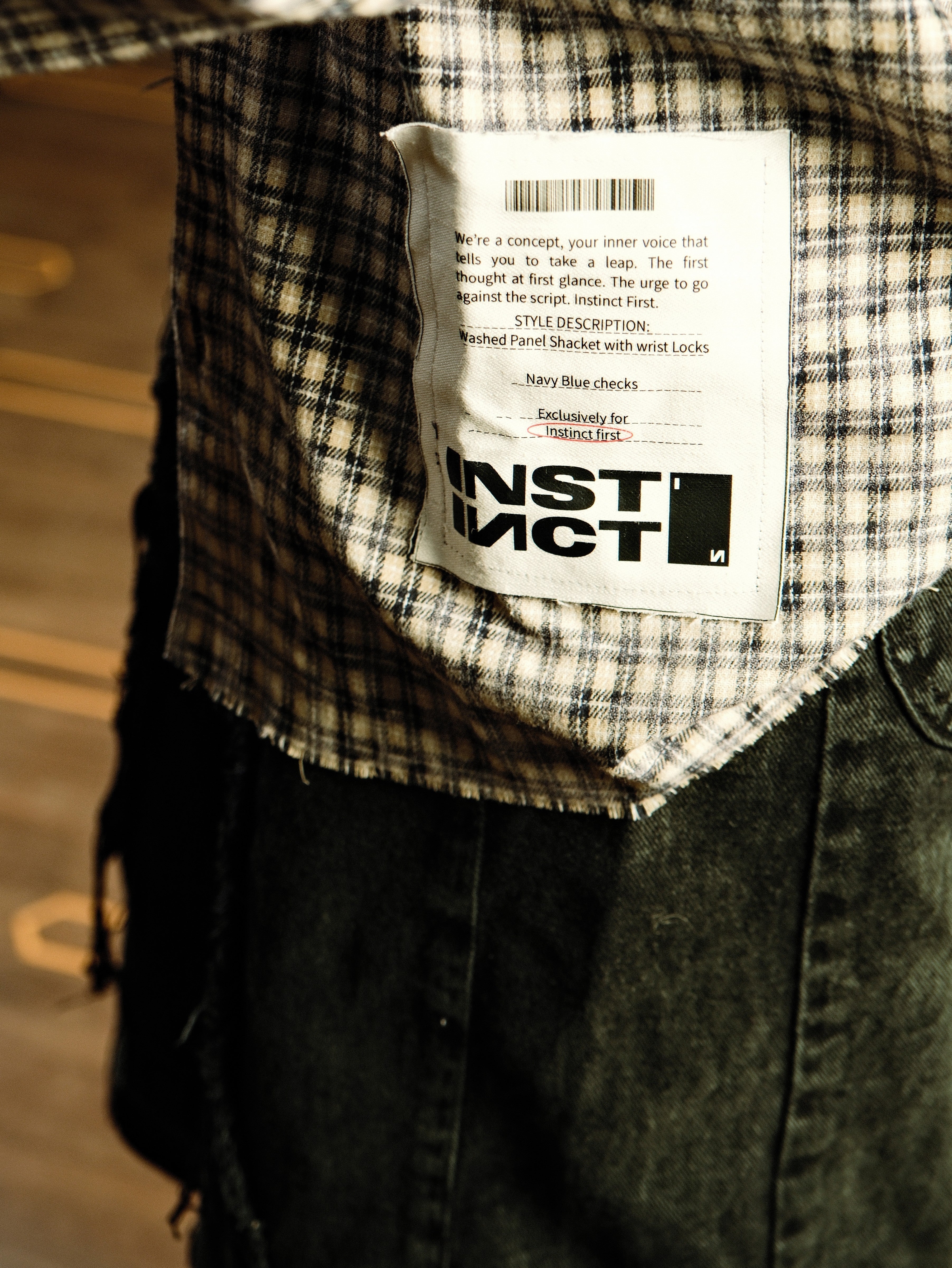 Raw Panel Shirt - (Blue)