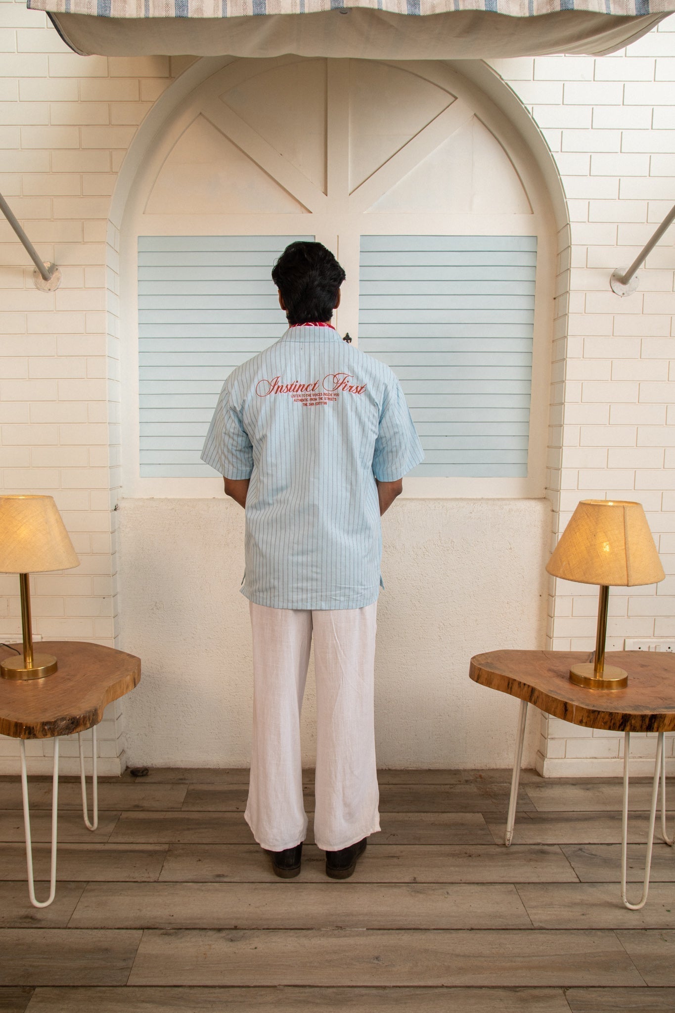 Summer Stripe Shirt - (Sky)