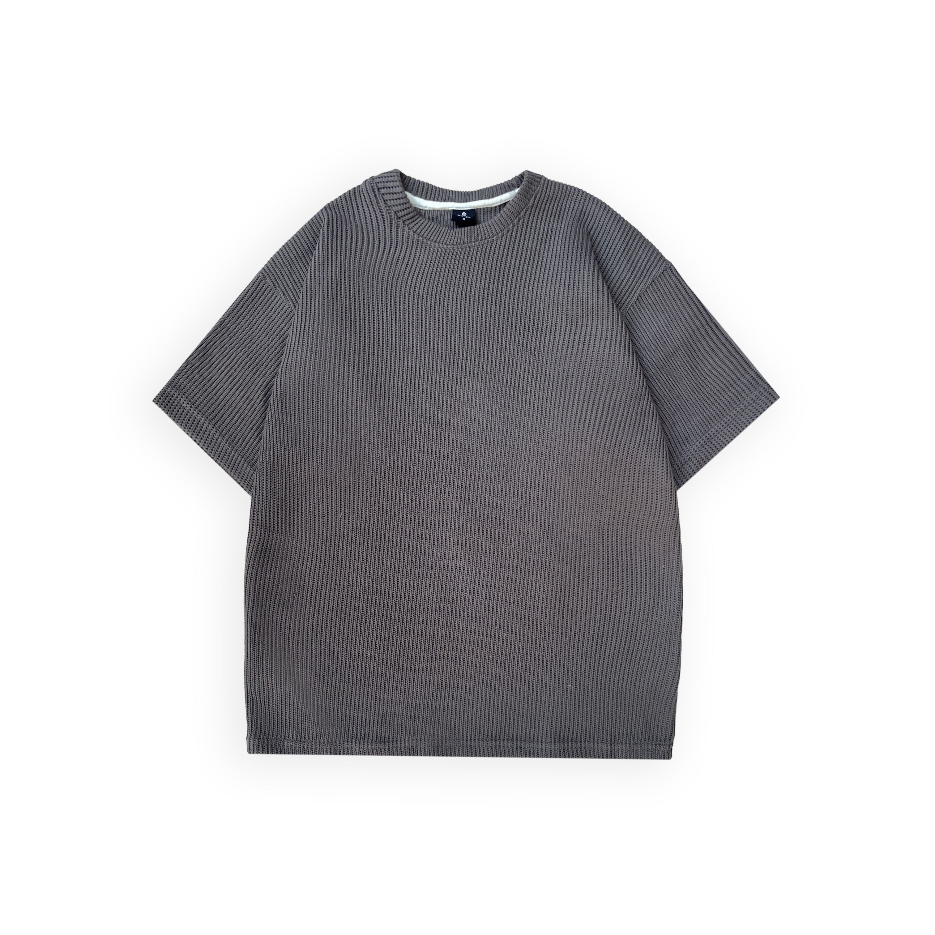CO-ORD IN SWEATER KNIT FABRIC (DARK GREY)
