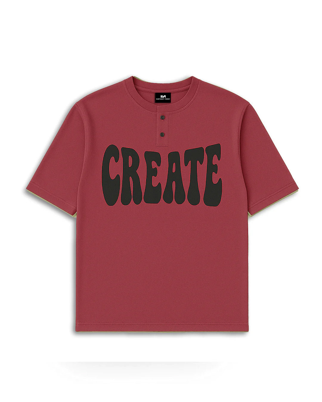 Inverted PolaroidOversized T-shirt - (Onion Red)