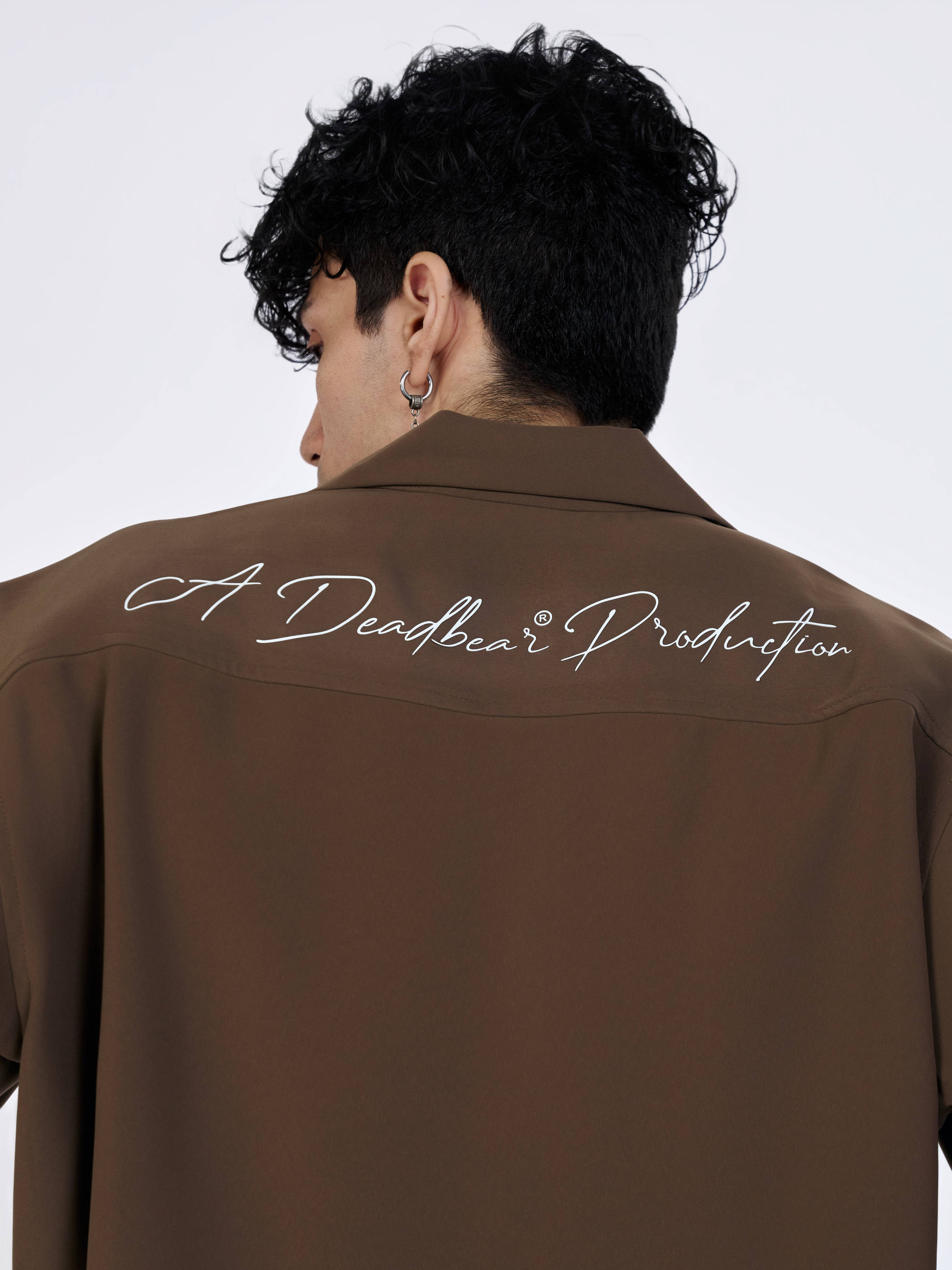 Bowling Shirt Caramel Brown