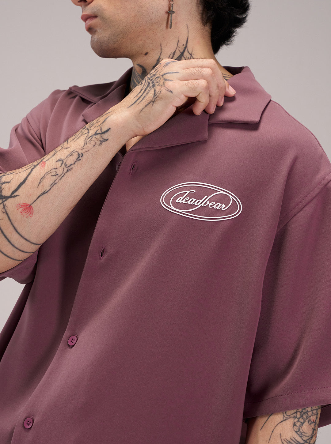Signature Bowling Shirt Dusty Rose